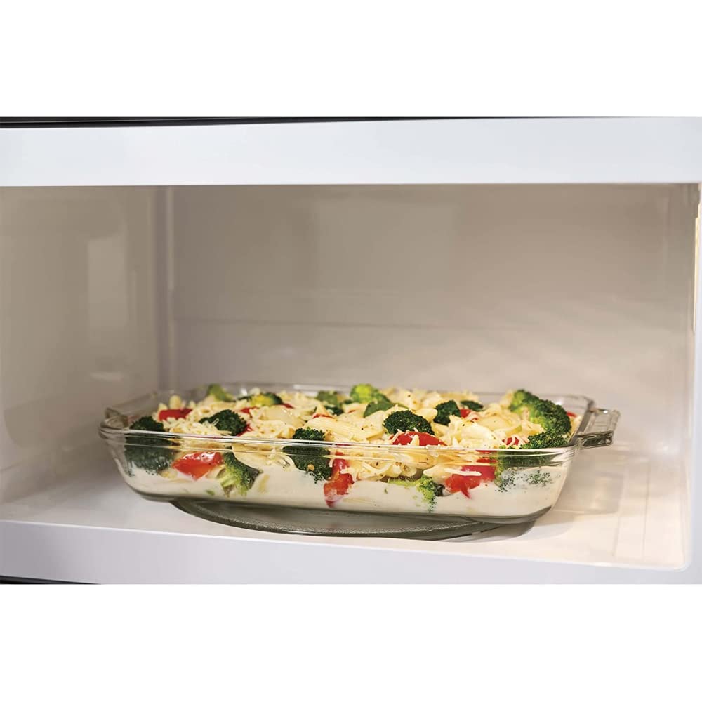 GE JVM6175DKBB 1.7 Cu. Ft. Over-the-Range Microwave Oven in Black - 2 Year CPS Protection Plan Included | Perfect for Kitchen Remodeling & Small Space Cooking