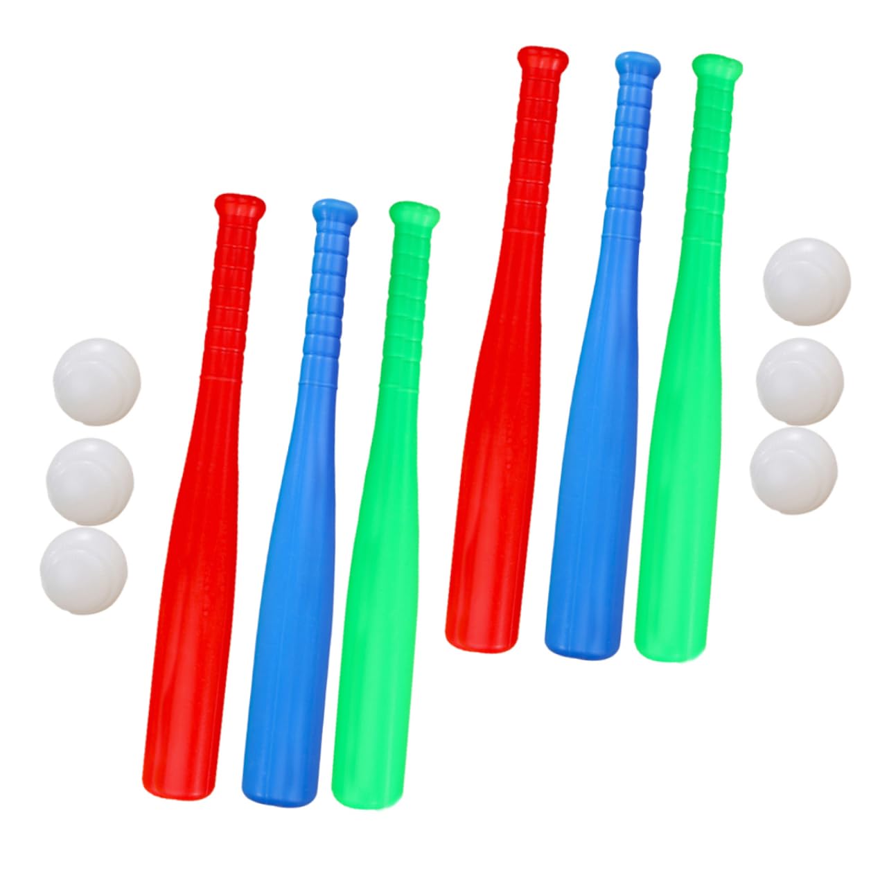 12-Piece Plastic Baseball Bat Toy Set for Kids - Mini Baseball Bats & Balls - Outdoor Sports Toys, Birthday Gifts for Boys & Girls - Perfect for Backyard Games, Birthday Parties & Team Sports Activities