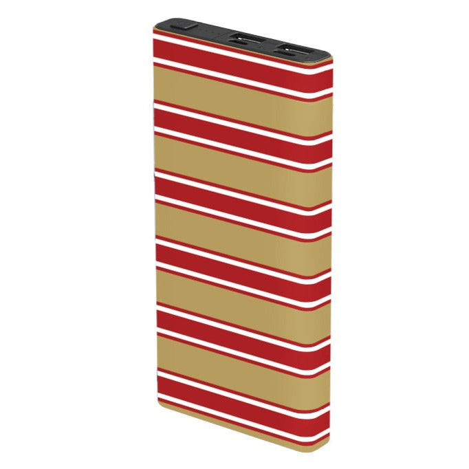 San Francisco 49ers NFL Themed Portable Charger 10000mAh - Fast Charging Power Bank for iPhone, Android, Travel & Game Day