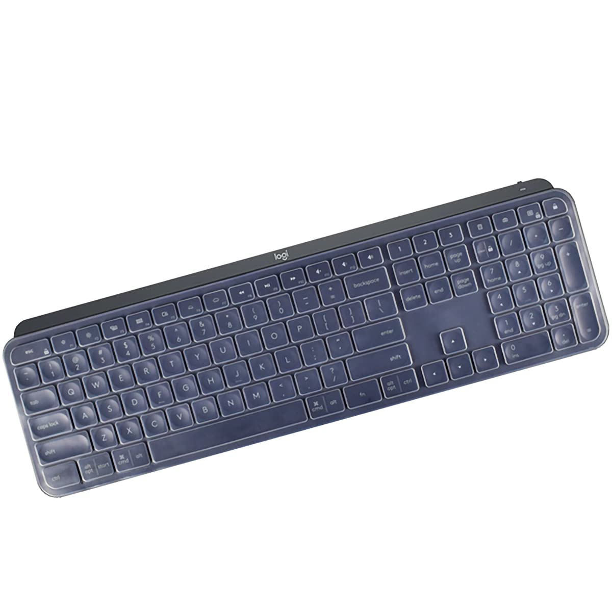 Ultra Thin Clear Silicone Keyboard Cover for Logitech MX Keys S, MX Keys Advanced & Craft Wireless Keyboards - Protective Skin Accessory for Office, Home & Travel Use