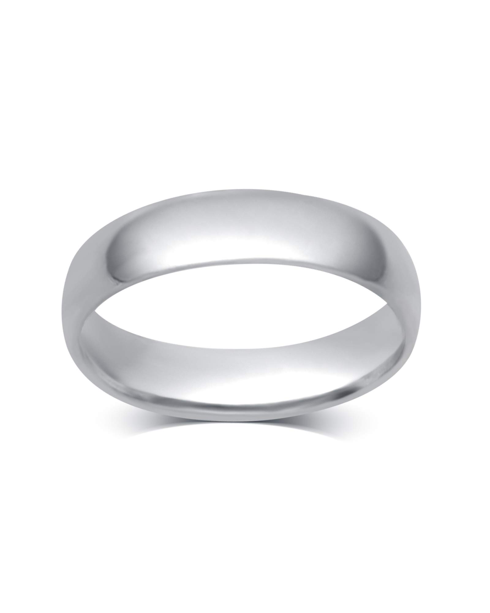 10K Solid Gold Comfort Fit Wedding Band - 2MM to 8MM High Polished Unisex Ring for Men & Women | White Gold & Yellow Gold Options | Perfect for Anniversaries, Engagements & Gifts | Includes Luxury Gift Box