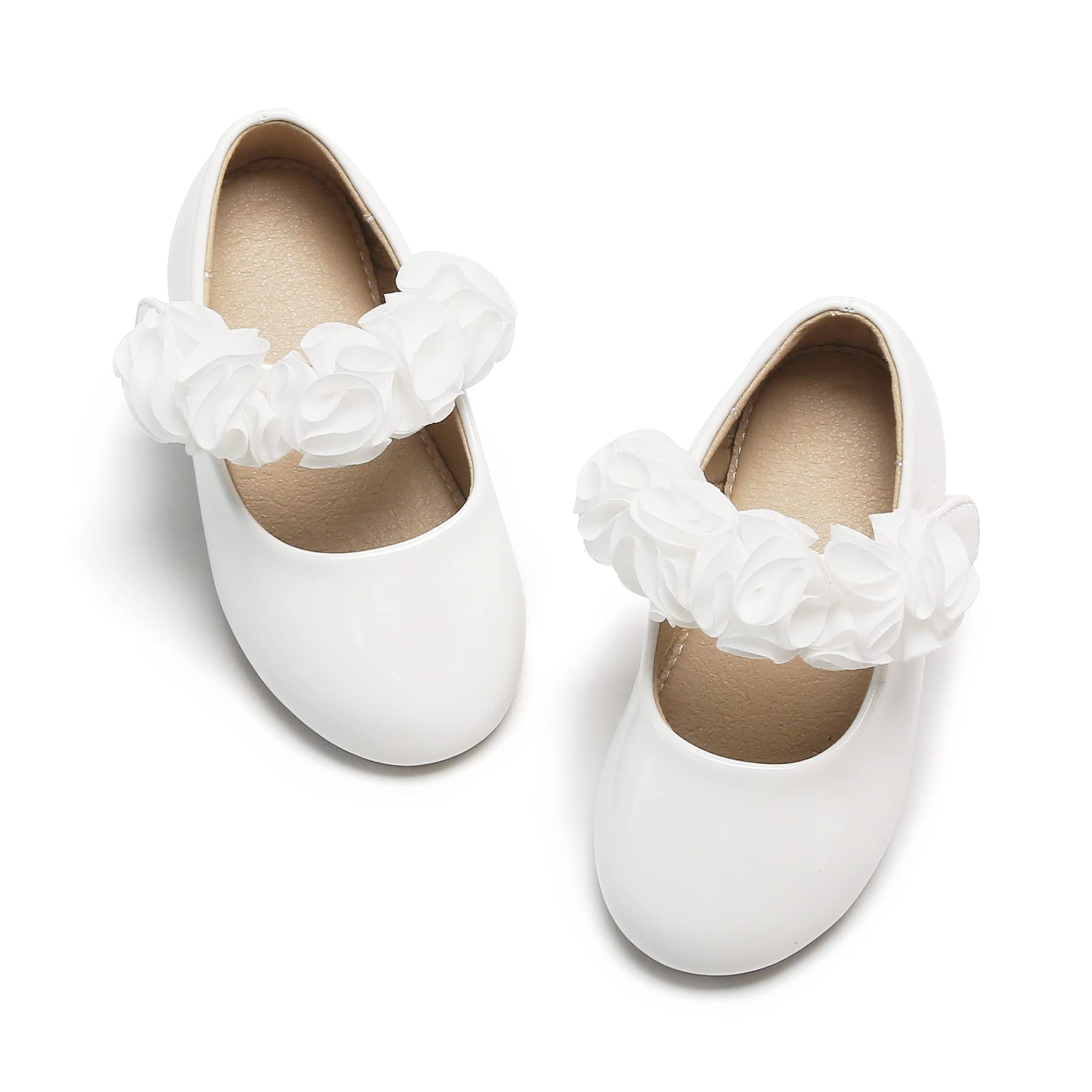 Felix & Flora Toddler Flower Girl Dress Shoes - Girls Ballet Flats for Party, School, Wedding | Comfortable & Stylish Toddler Shoes for Special Occasions, Photos & Everyday Wear