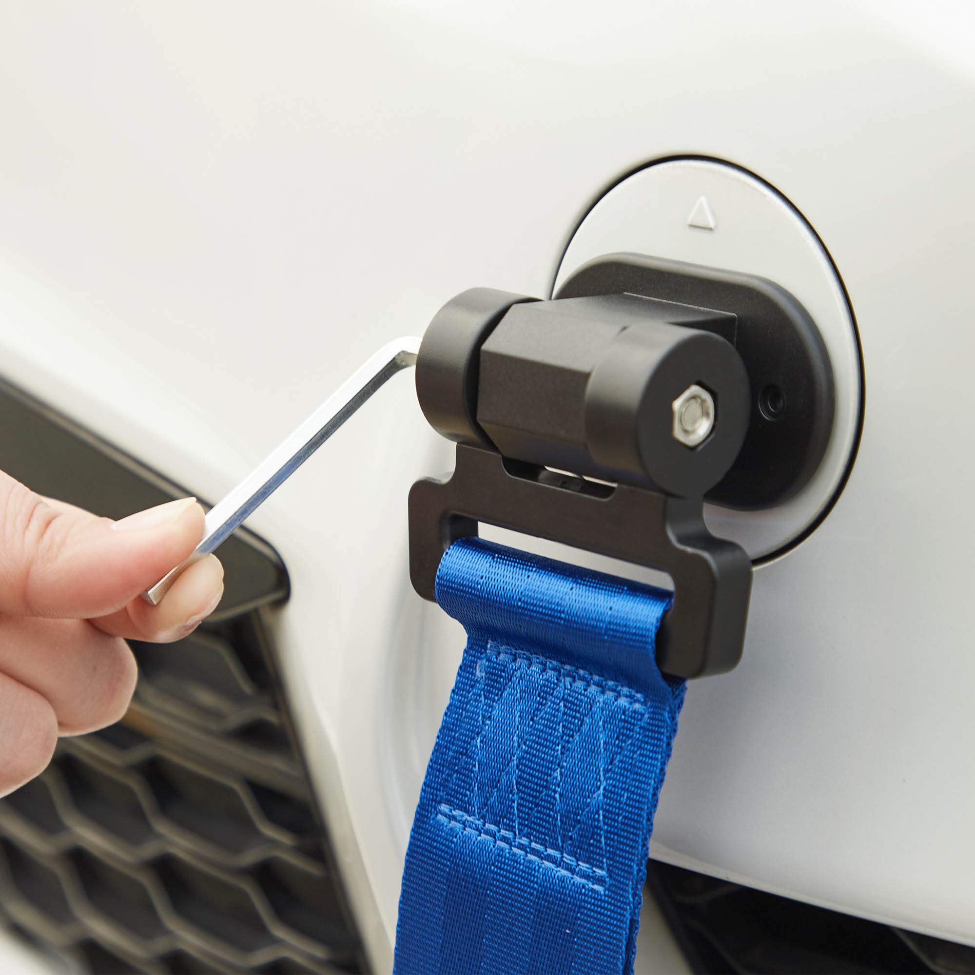 TOMALL Universal Car Decorative Tow Strap - Blue Bumper Tow Belt for Trucks & SUVs (Decoration Only) - Perfect for Off-Road Adventures & Car Shows