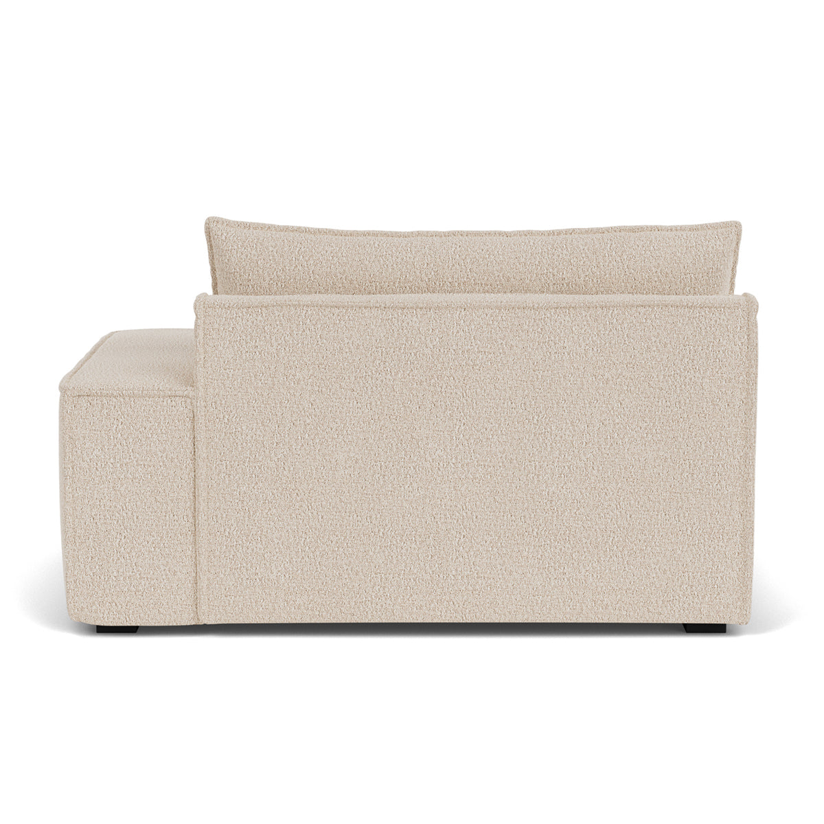 Stylish Daphne Boucle 1-Seater Right Arm Modular Sofa - Modern Living Room Furniture for Small Spaces & Apartments | Perfect for Cozy Reading Nooks & Studio Decor