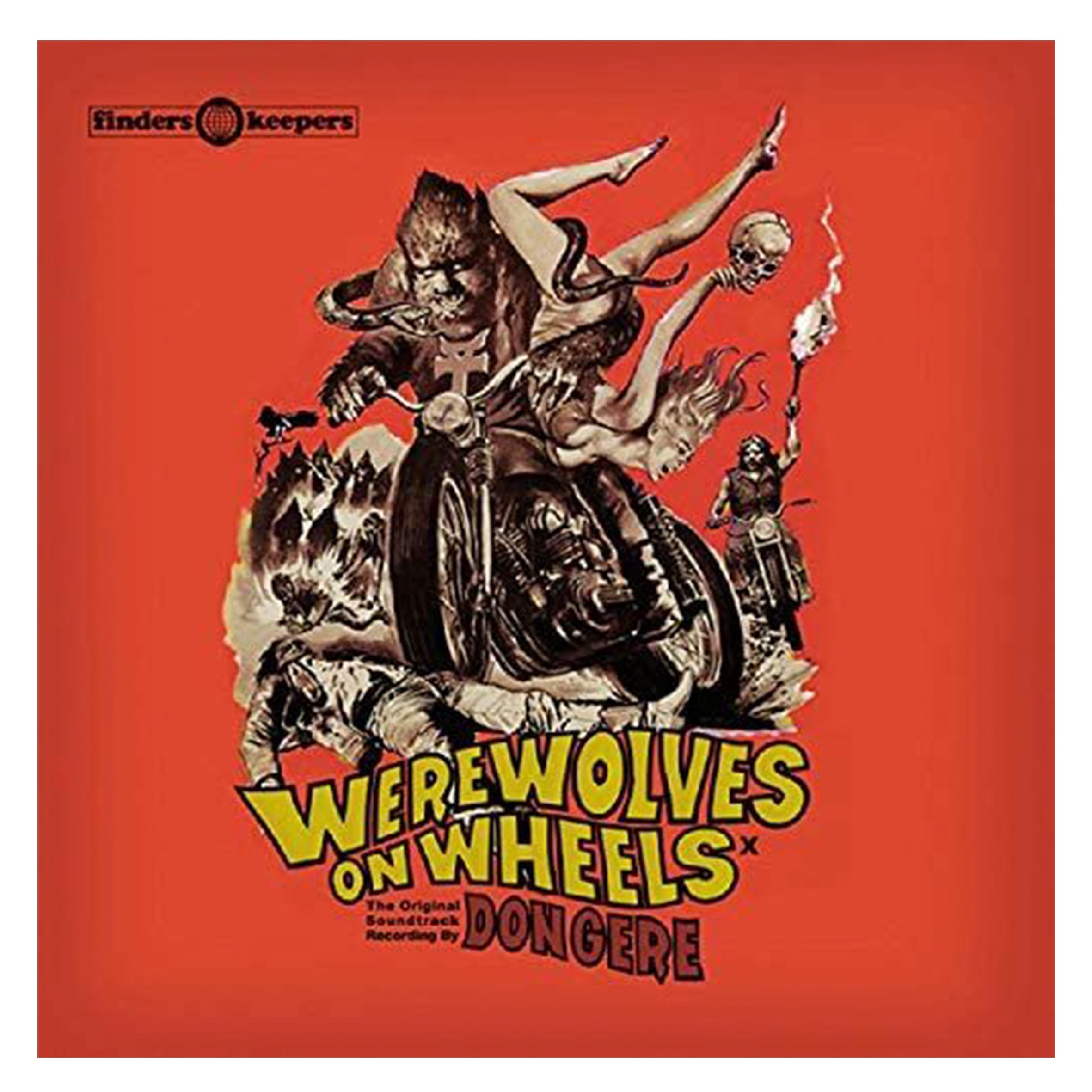 Don Gere: Werewolves On Wheels LP Vinyl Record - Classic Horror Soundtrack for Halloween, Movie Nights & Vintage Music Collectors