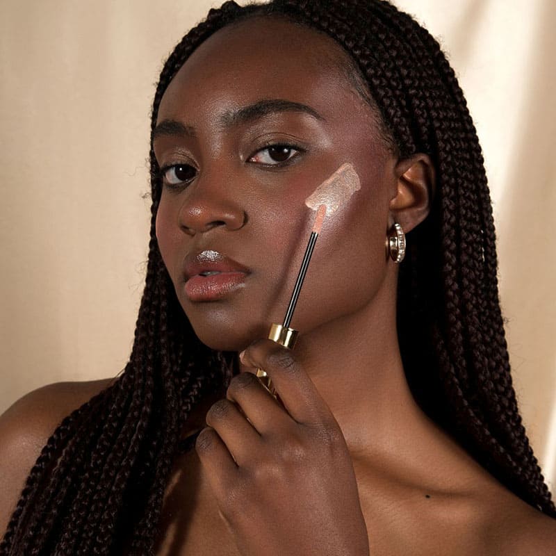 Kash Beauty Skin Glaze Highlighter - Illuminating Face Makeup for Cheekbones & Brow Bone - Perfect for Daytime Glow & Nighttime Radiance