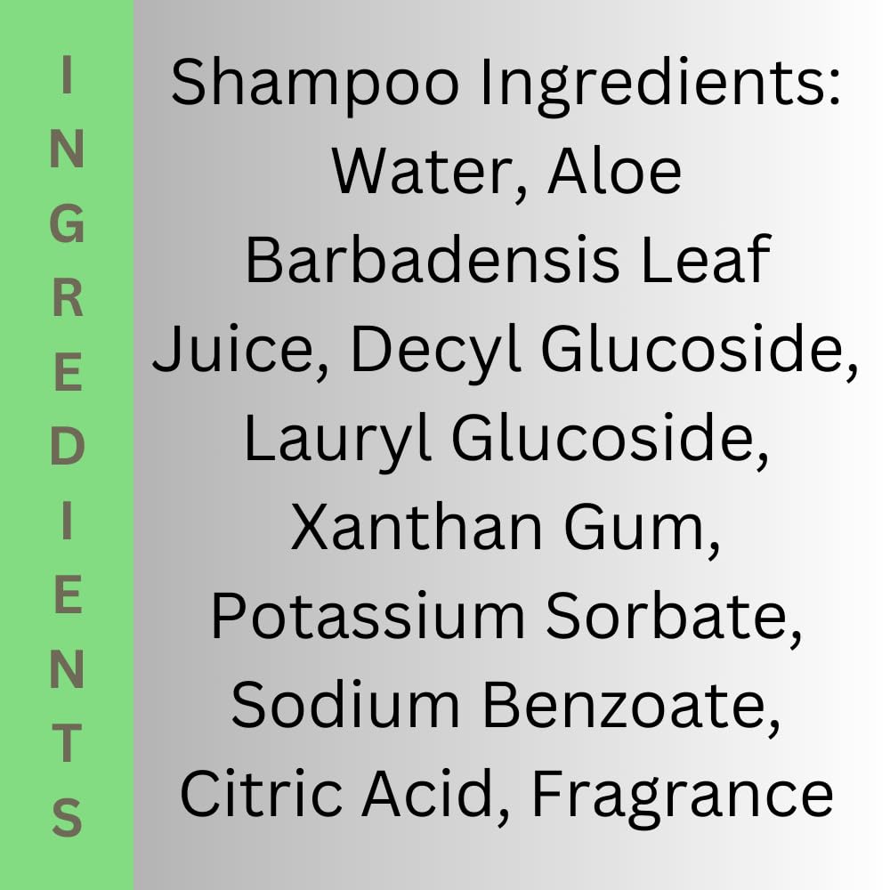 Peace Love + Lotion Cashmere Sandalwood & Vanilla Scented Natural Hair Shampoo - 16 Oz (2 Pack) - Sulfate Free, Vegan & Cruelty Free for Soft, Shiny Hair - Perfect for Daily Use & Gift Giving