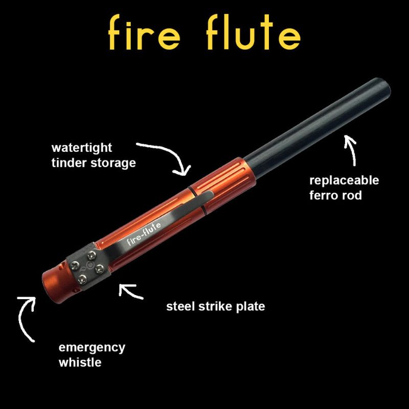 Outdoor Element Fire Flute - Portable Fire Starter for Camping, Hiking & Survival Gear - Emergency Fire Starter Kit for Outdoor Adventures