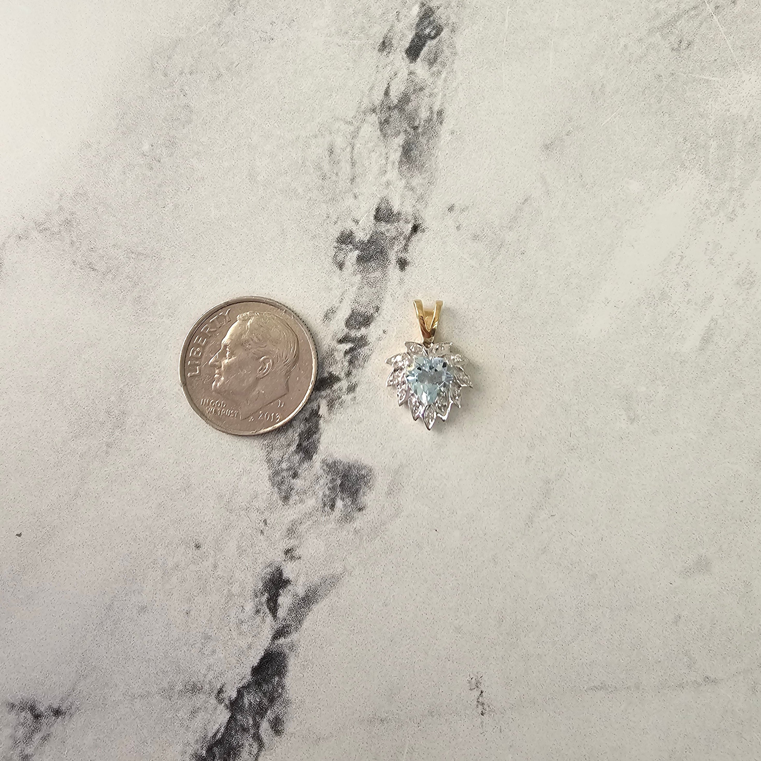 Elegant Heart Shaped Aquamarine Necklace with Pave Diamond Halo - Perfect for Valentine's Day Gifts, Anniversary Jewelry & Romantic Occasions