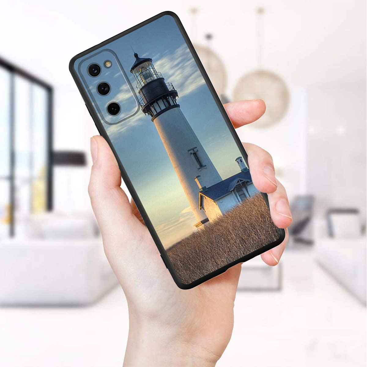 Shockproof TPU Phone Case for Samsung Galaxy S20 FE 5G - Lighthouse 02 Pattern Protective Cover with Anti-Slip Grip | Perfect for Outdoor Activities, Travel & Daily Use