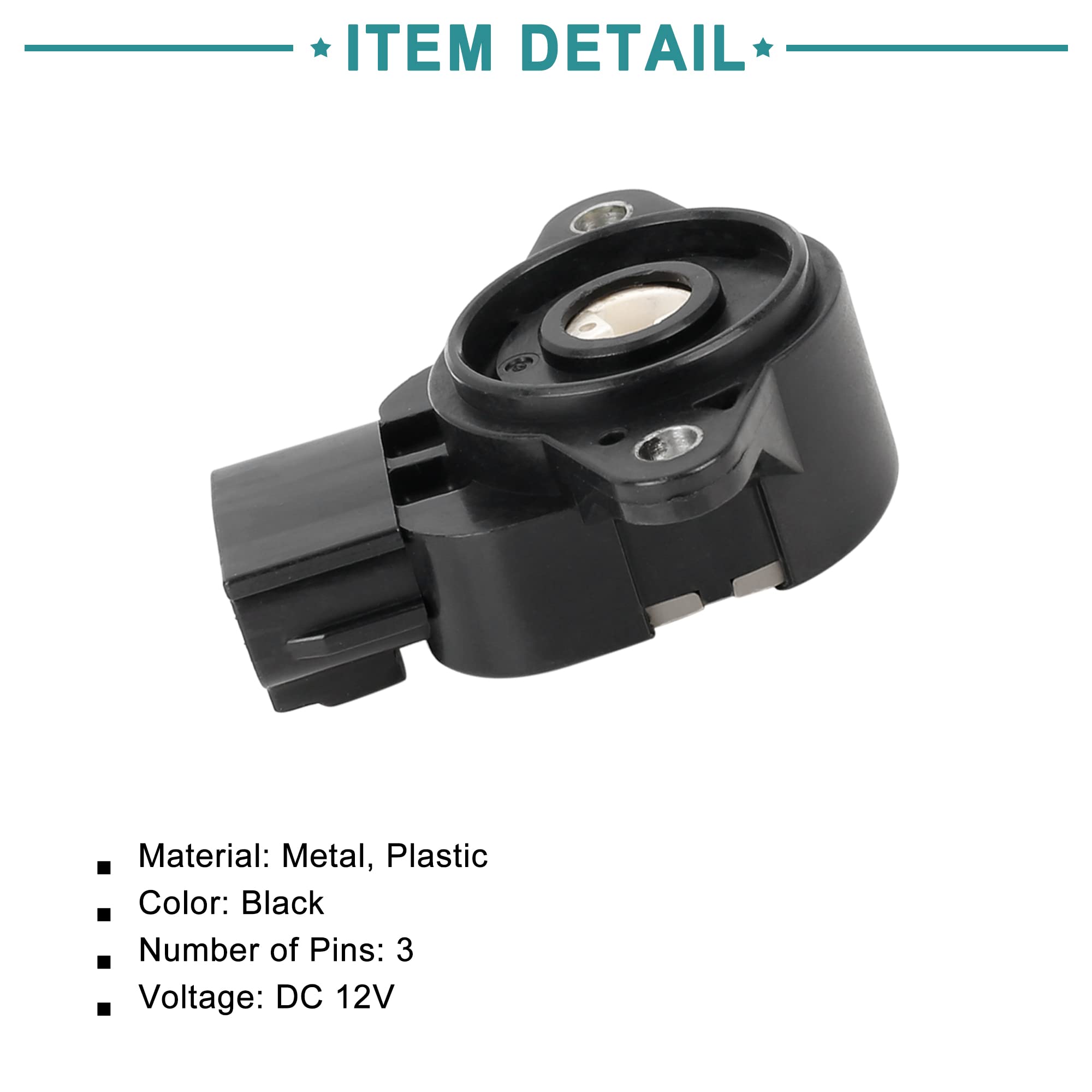 ACROPIX TPS Sensor Front Throttle Position Sensor Replacement for Toyota RAV4 2006-2018 - Black - Improve Engine Performance & Fuel Efficiency - Perfect for Off-Roading & Daily Commuting