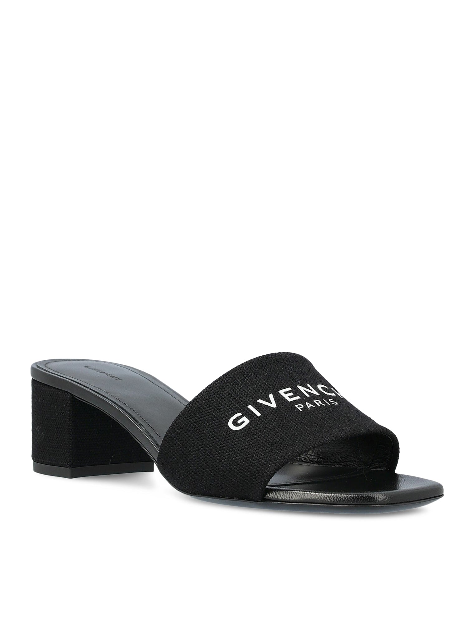 Givenchy 4G Heel Sandal - Women's Black Leather High Heels for Evening Parties & Weddings | Size 45 (EU) | Style Be306Ve1Pu 001Black