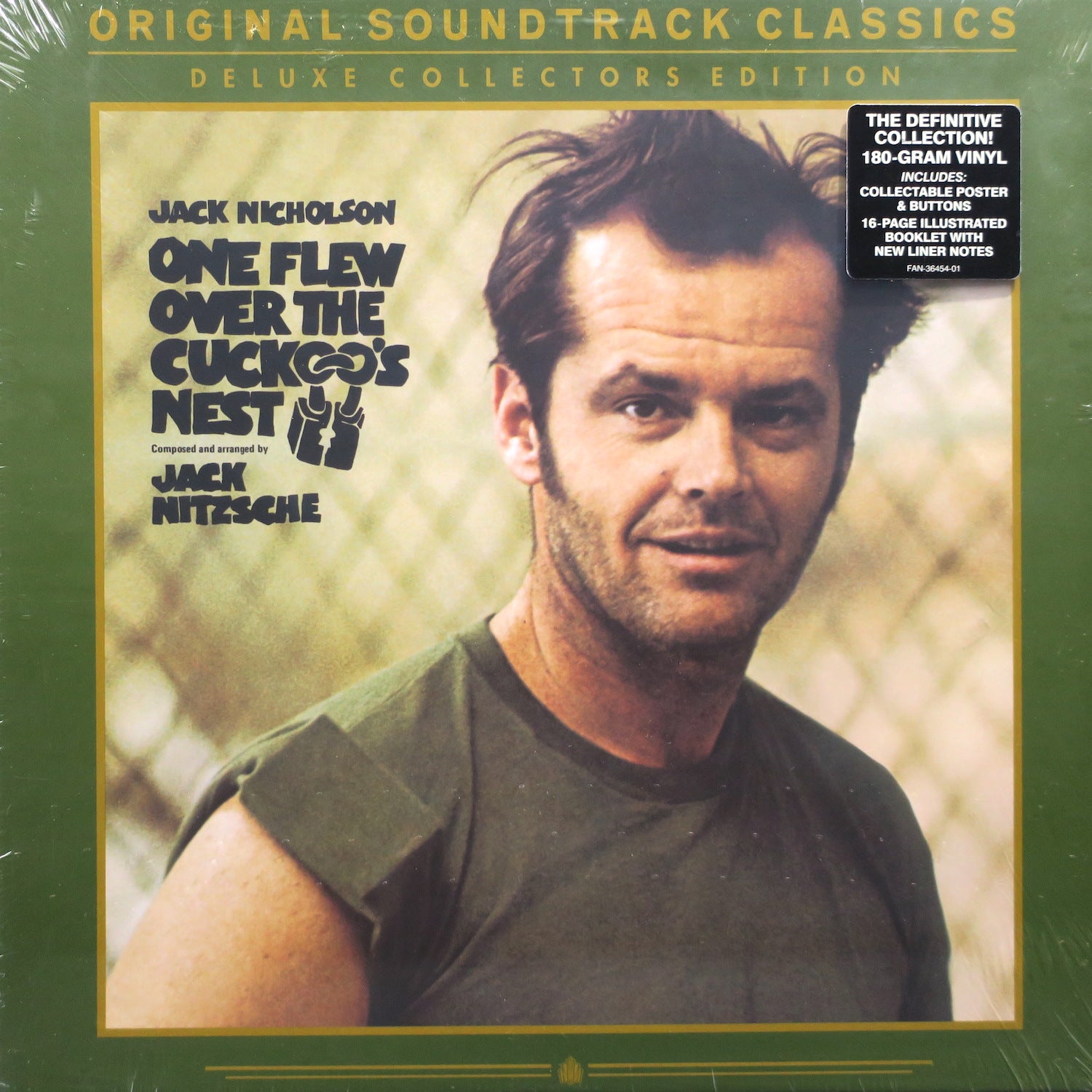 ONE FLEW OVER THE CUCKOO'S NEST Original Soundtrack - Remastered 180g Vinyl LP with Poster, Collector's Badges & Deluxe Box Set - Perfect for Movie Lovers & Vinyl Collectors