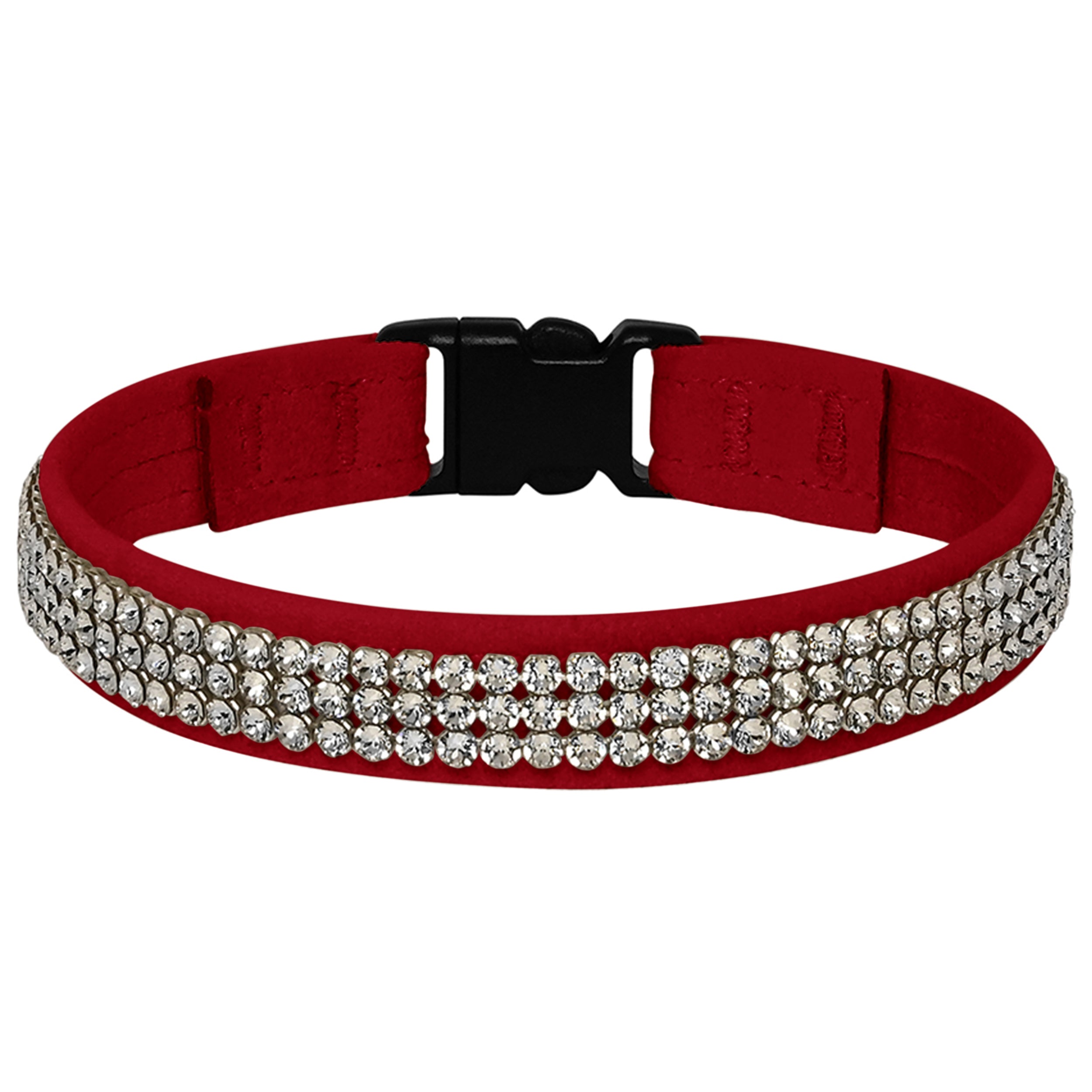 3 Row Giltmore 1/2 Breakaway Cat Collar - Adjustable Safety Kitten Collar with Bell for Indoor & Outdoor Cats - Perfect for Playtime, Walks, and Identification