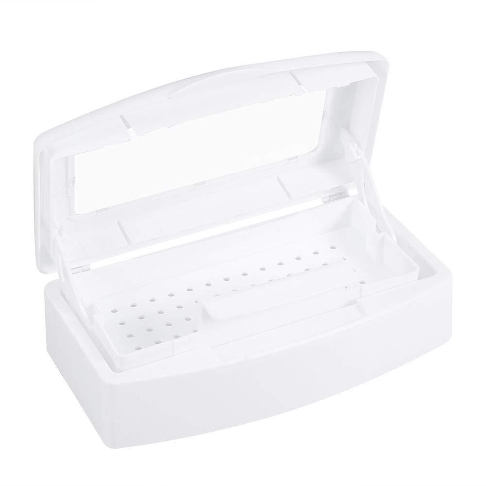 Portable Detachable Nail Tools Sterilizer Case - UV Sanitizing Storage Box for Manicure & Pedicure Tools - Professional Salon, Barber & Home Use - Perfect for Travel & Hygiene Maintenance