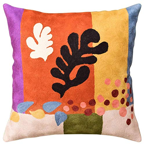 Orange Coral Matisse Pillow