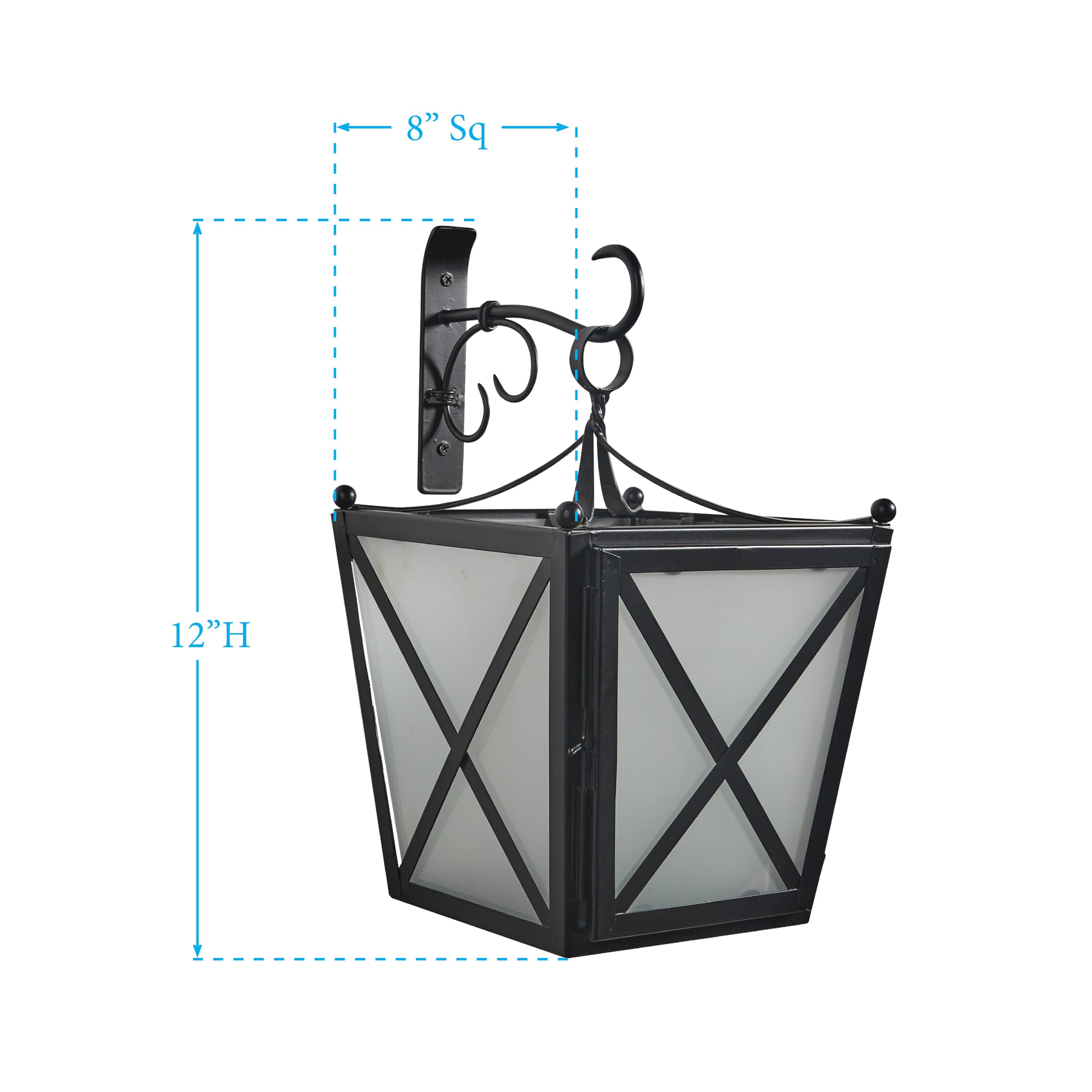 Park Designs Gemstone Iron Hanging Lantern - Outdoor Garden Decor, Patio Lighting for Porch, Backyard, and Wedding Decorations