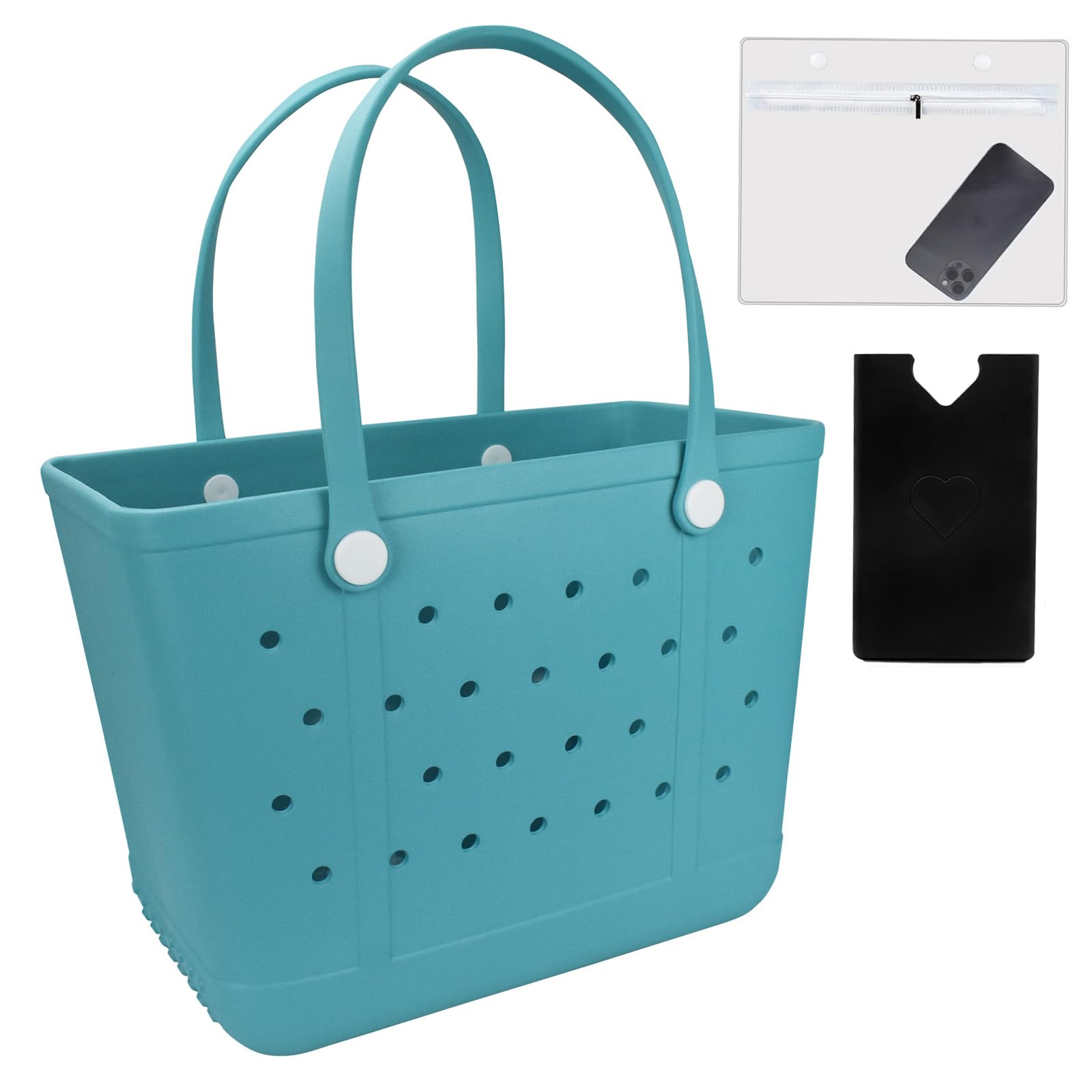 Futaiphy Large Waterproof Beach Bag - Sandproof Outdoor Tote with Drain Holes for Swimming, Surfing & Beach Sports | Perfect for Pool, Seaside & Summer Travel