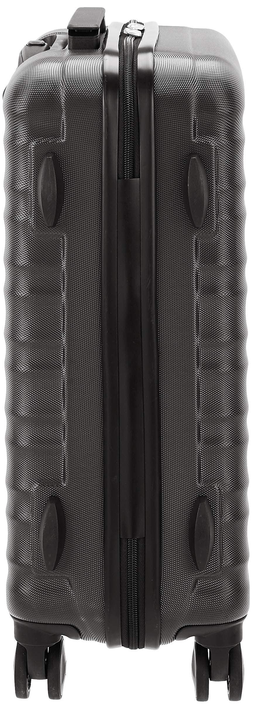 Amazon Basics 20-inch Hardside Carry On Luggage with 360° Spinner Wheels & Scratch-Resistant Surface - Black | Perfect for Air Travel, Business Trips & Weekend Getaways