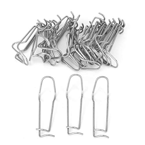 30Pcs Stainless Steel Spring Clips for Plant Support - 11mm Garden Greenhouse Fixing Clamps | Durable Wire Clips for Vine, Tomato & Flower Stems