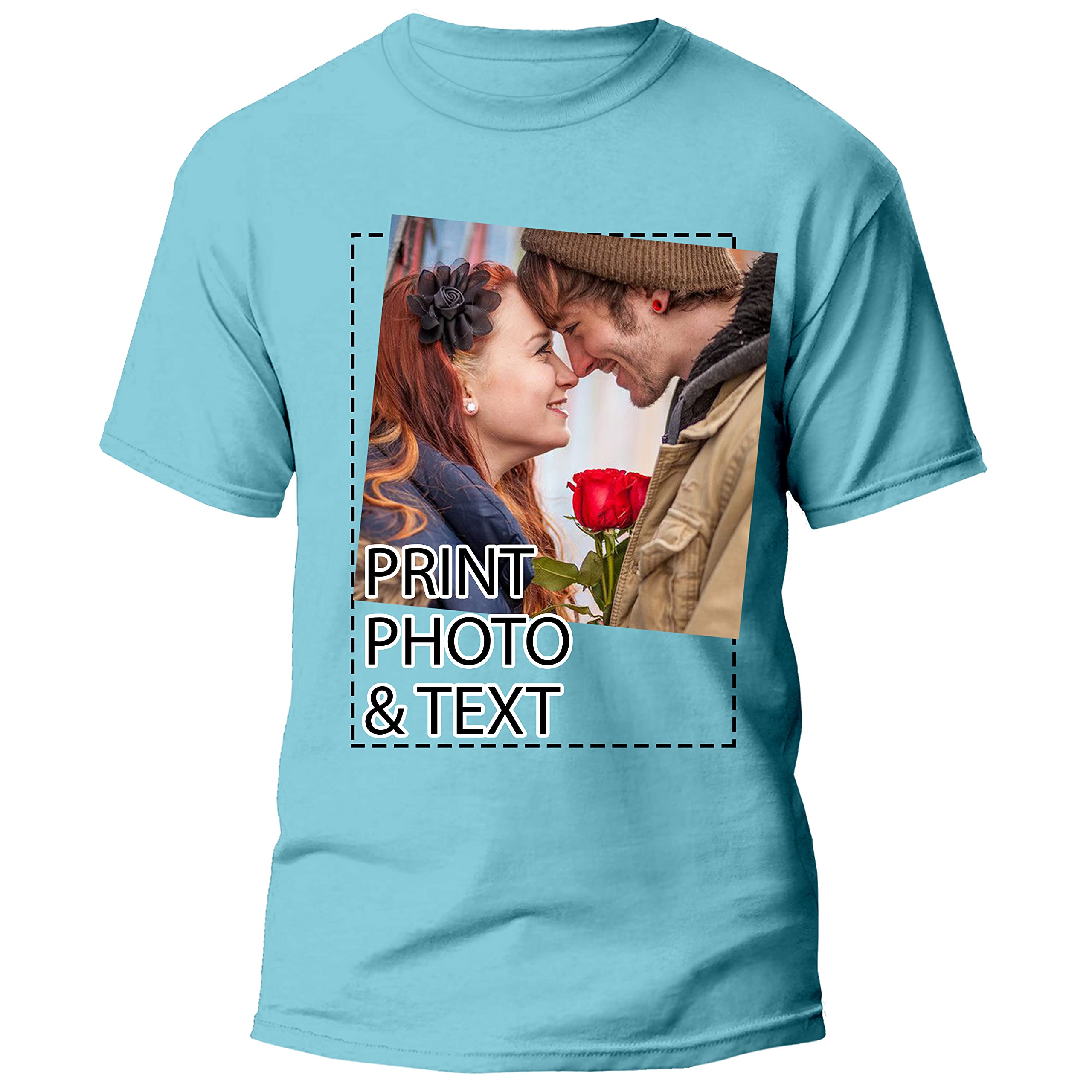 Custom T-Shirts for Men & Women - Design Your Own Personalized Crew Neck Tee - Perfect for Casual Wear, Gifts & Events