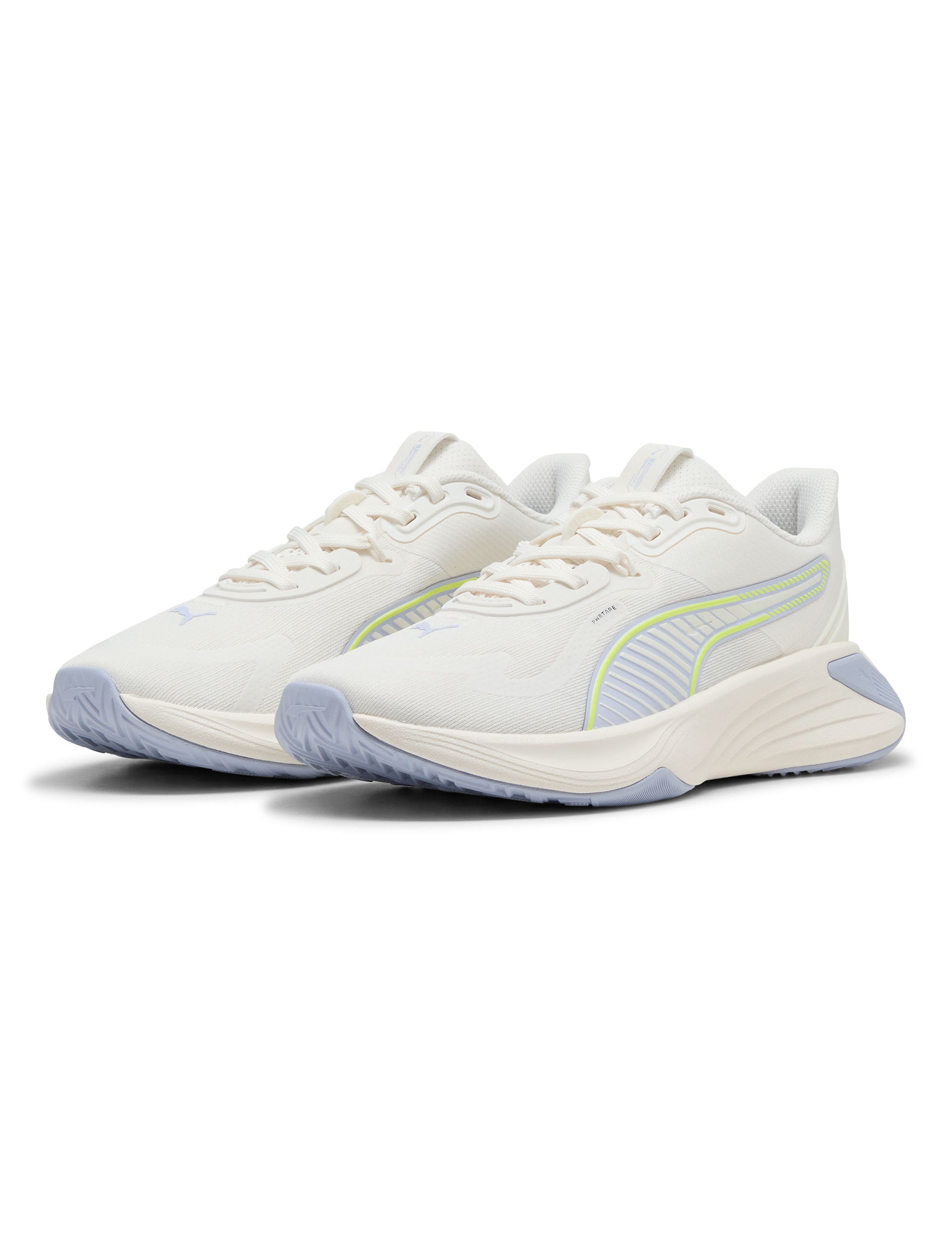 PWR Hybrid Training Shoes for Men & Women - Warm White/Yellow Alert - Lightweight & Breathable for Running, Gym & Cool Weather Workouts