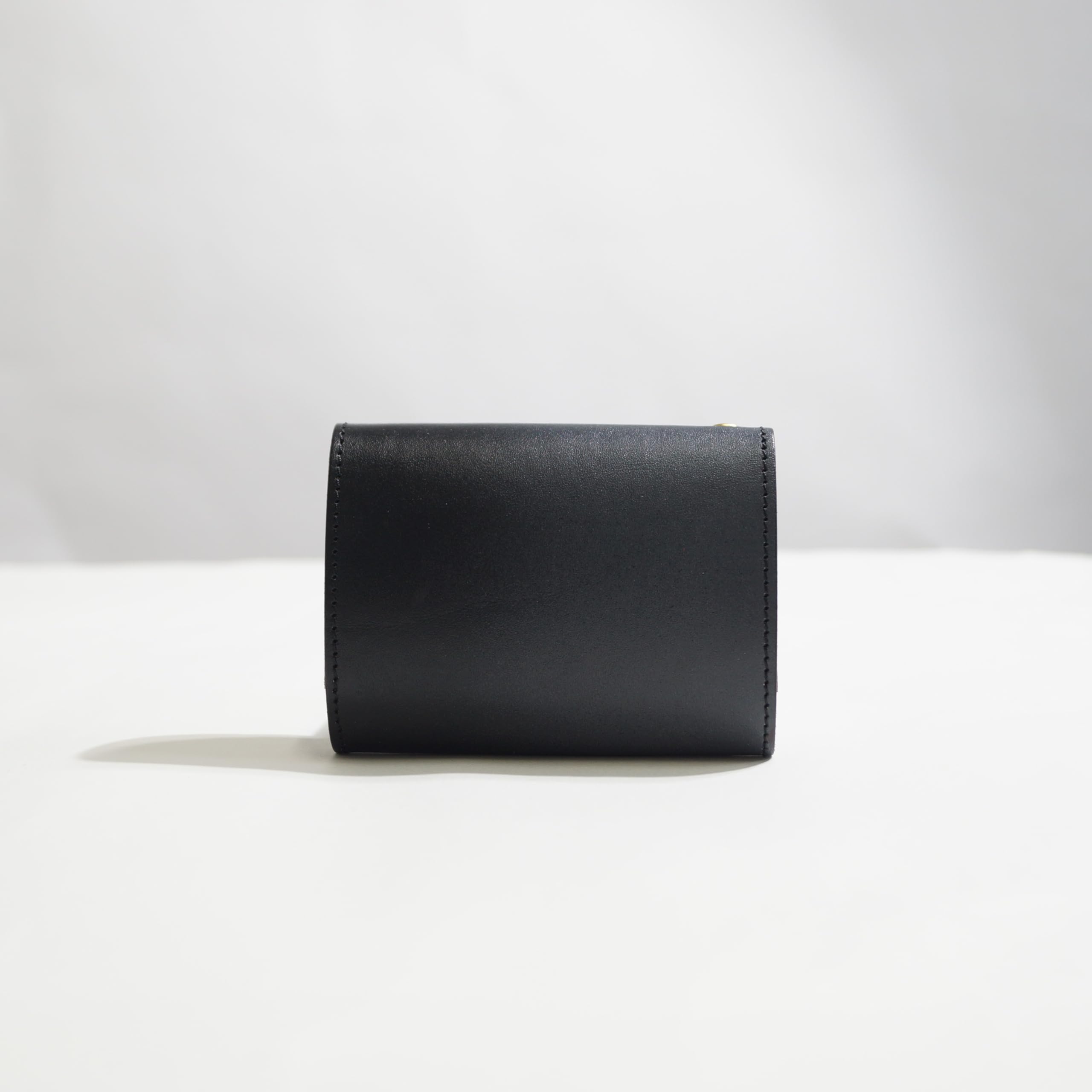 Japanese Traditional Genuine Leather Gradient Dye Slim Wallet - Minimalist Card Holder & Coin Purse for Men & Women | Handmade in Kyoto, Japan (Black) | Perfect for Everyday Carry, Travel & Gift Giving