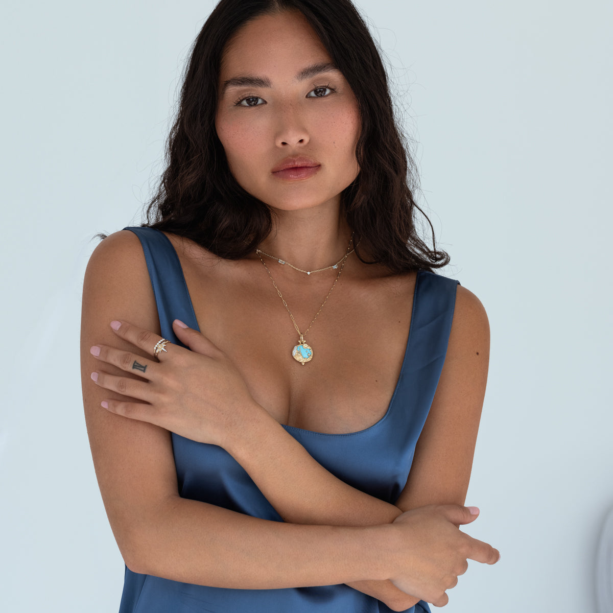 Wild Women Turquoise Pendant Necklace - Handcrafted Sterling Silver Jewelry for Boho Style & Everyday Wear | Perfect Gift for Women, Birthdays & Special Occasions