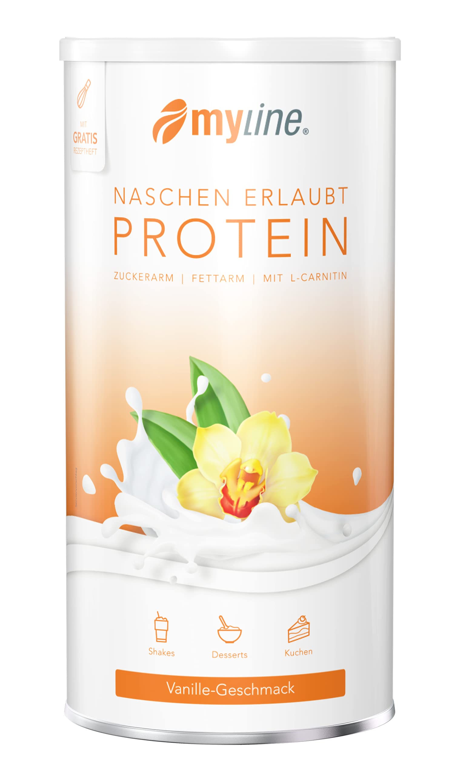 Myline Vanilla Protein Powder - Premium Whey Protein for Muscle Recovery & Weight Loss | Ideal for Post-Workout, Breakfast Smoothies & Healthy Snacks