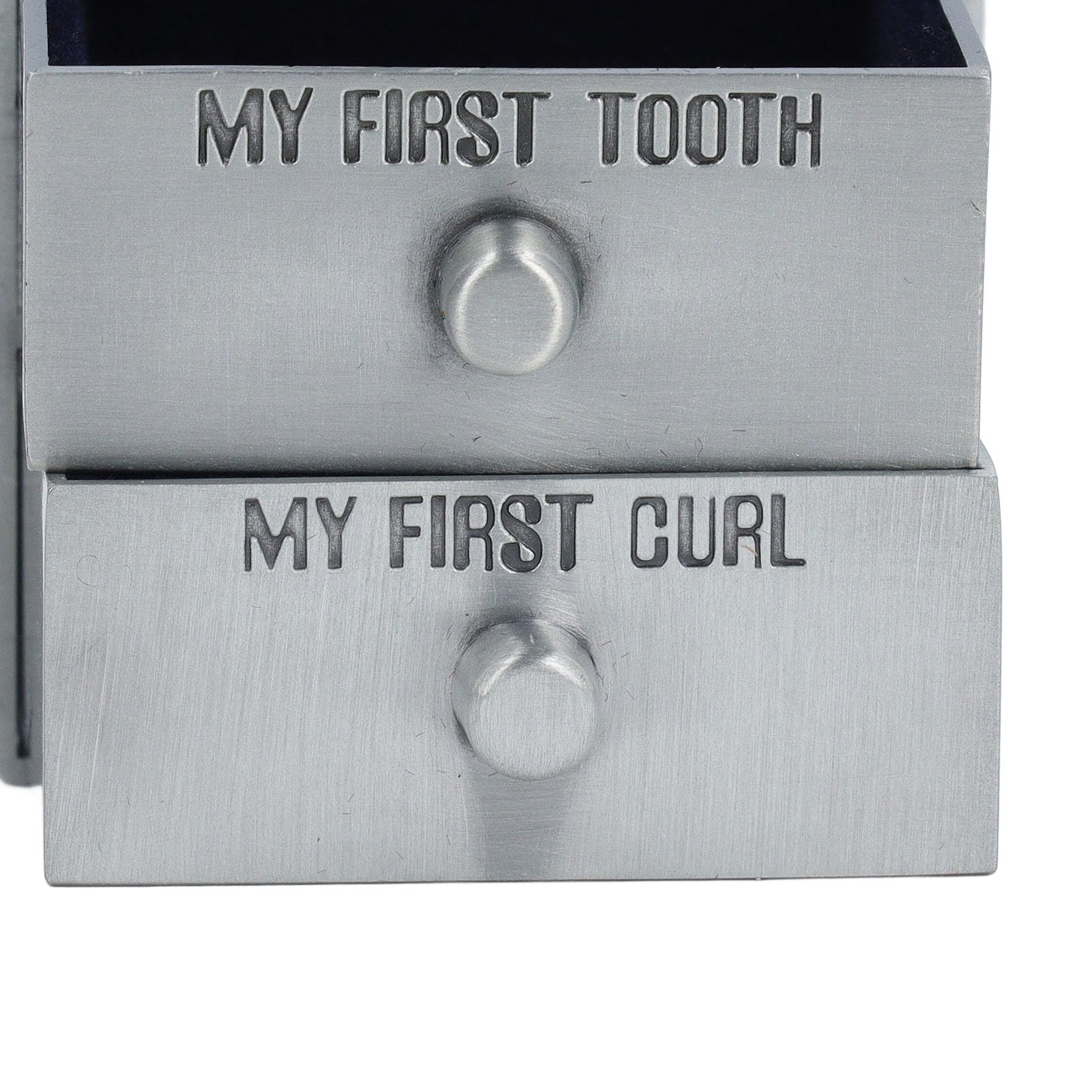 Alloy Tooth Fairy Keepsake Box with Cute Bear Design - Baby Teeth & Curls Storage for Boys & Girls - Perfect Newborn Birthday Gift for First Tooth Celebration & Memory Preservation