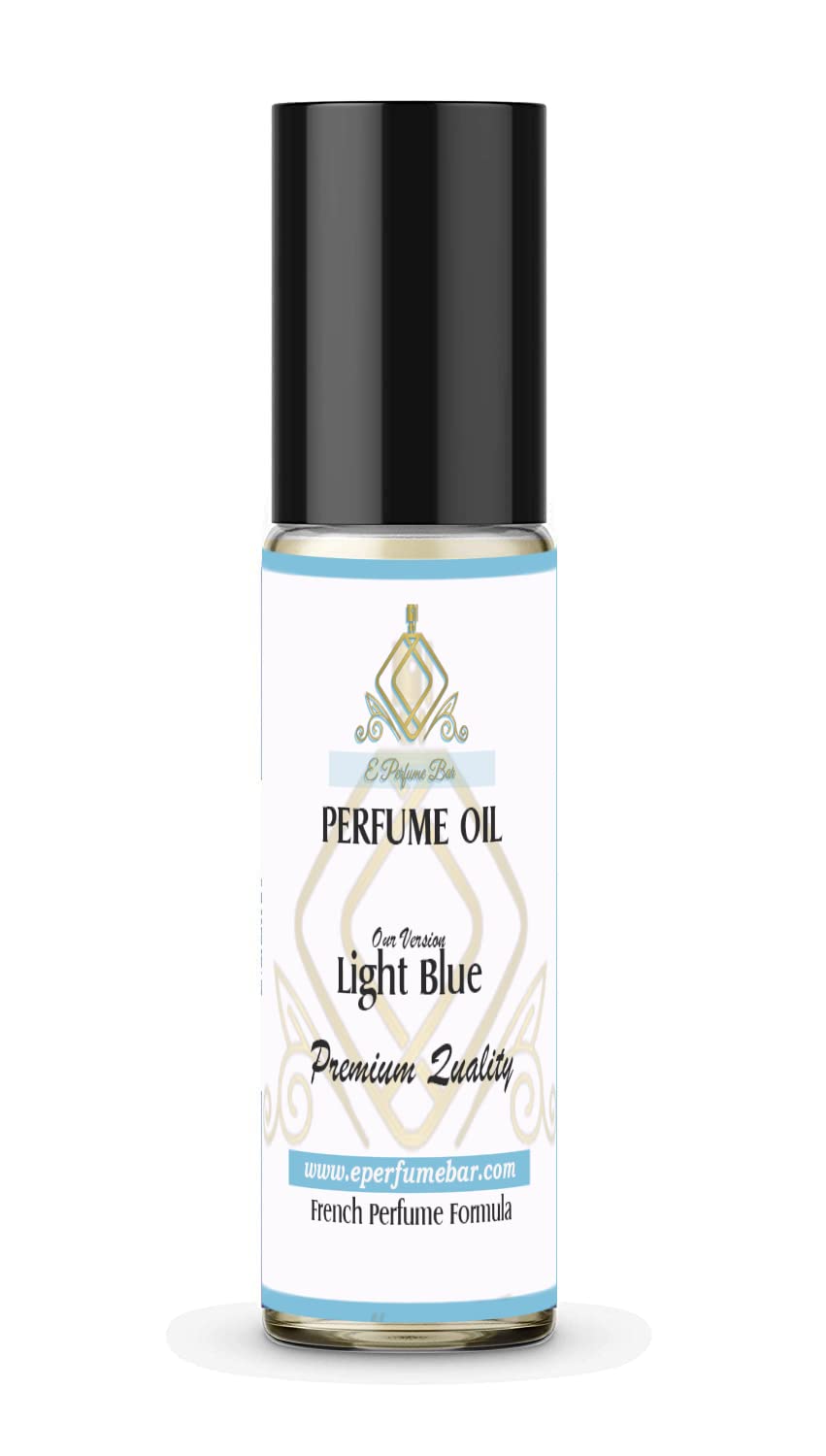 Premium Light Blue Women's Perfume Oil Roll-On (10 mL) - Long-Lasting Floral Scent for Daily Wear, Date Nights & Special Occasions