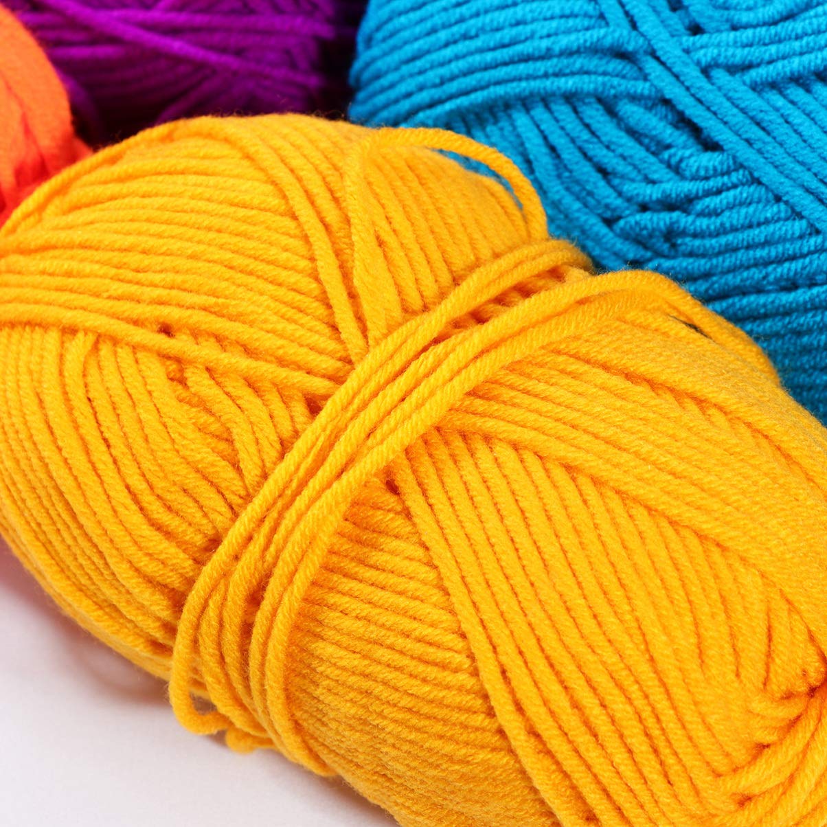 12-Piece Soft Cotton Yarn for Knitting & Crochet - Premium Milk Cotton Yarn Set - DIY Crafting, Blankets, Scarves, Hats & Home Decor Projects