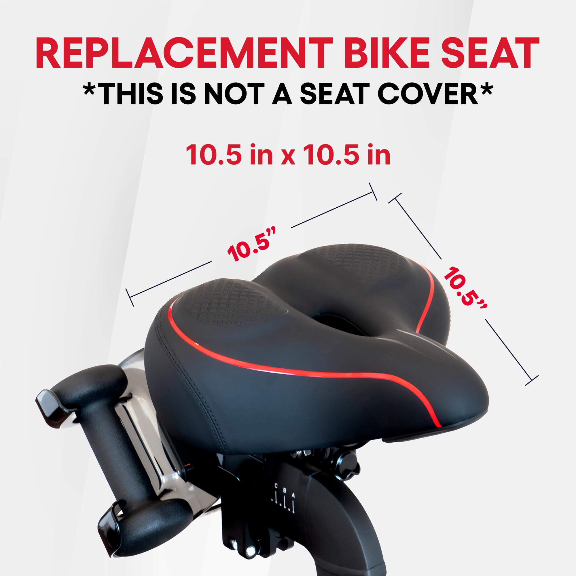 TrubliFit Replacement Seat for Peloton Bike & Bike+ - Extra Wide Comfortable Bike Saddle for Indoor Cycling - Perfect for Home Gym Workouts & Spin Classes