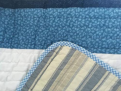 Serene Feeling 3-Piece Reversible Quilt Set - 100% Cotton Full/Queen Size Bedding for Cozy Bedroom Decor | Perfect for Master Bedroom, Guest Room & Seasonal Home Refresh