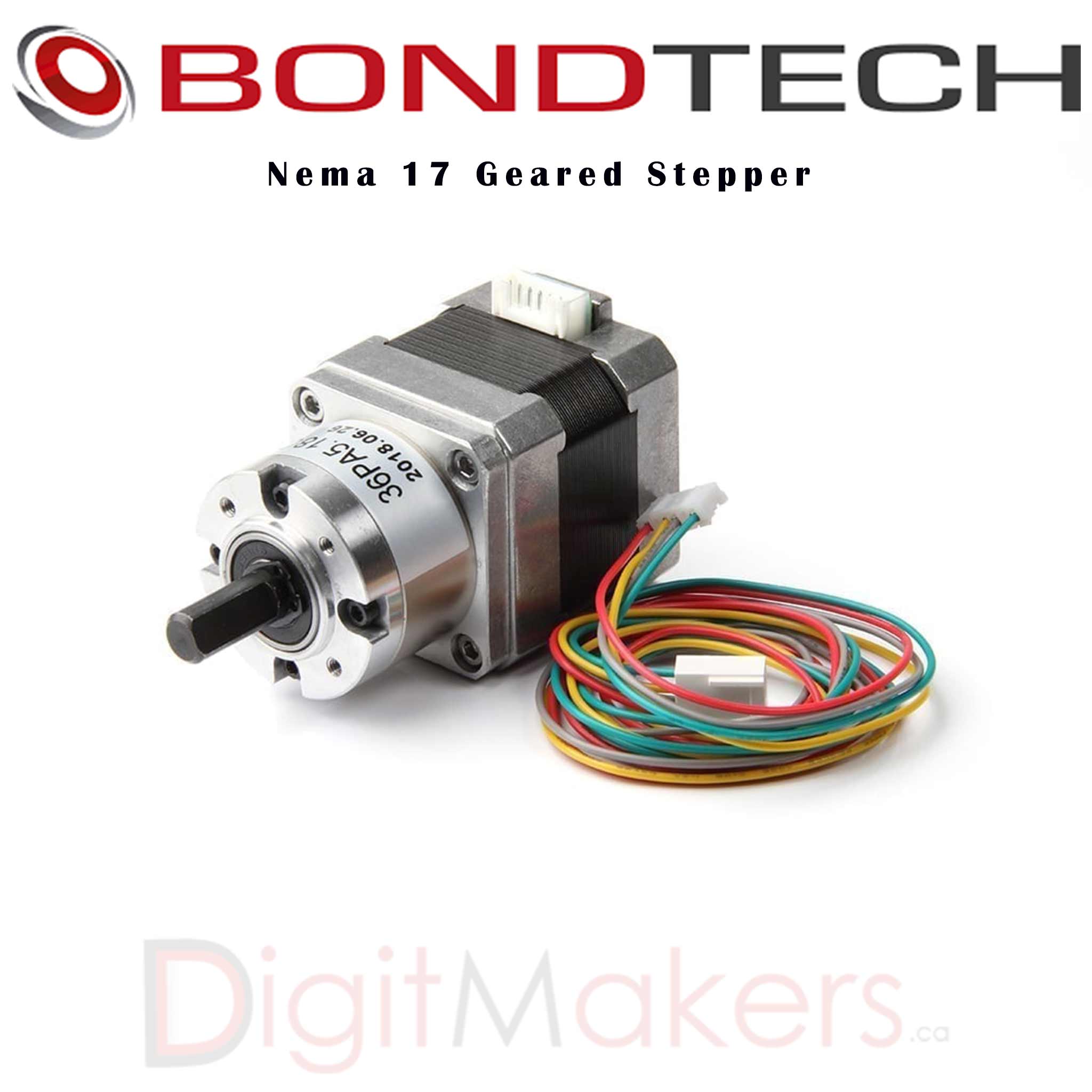 Bondtech Nema 17 Geared Stepper Motor - High Torque Precision Stepper Motor for 3D Printers, CNC Machines & Robotics | Perfect for DIY Projects & Industrial Automation