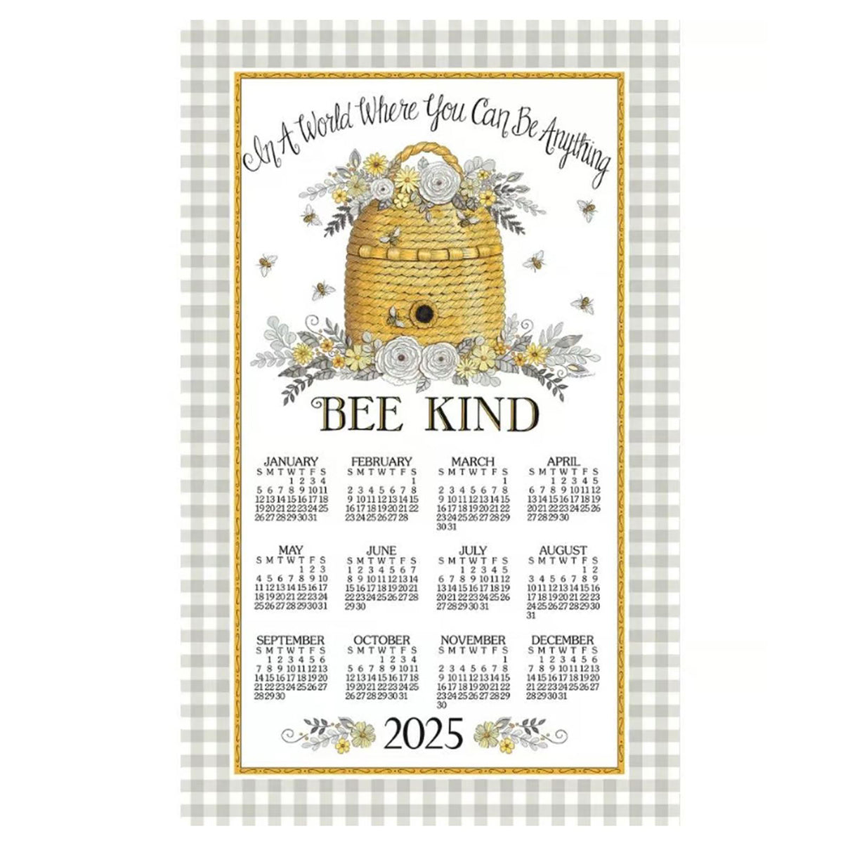 2025 Calendar Towels - Premium Cotton Bath & Kitchen Towels with Yearly Planner - Perfect for Home, Office, and Gifts