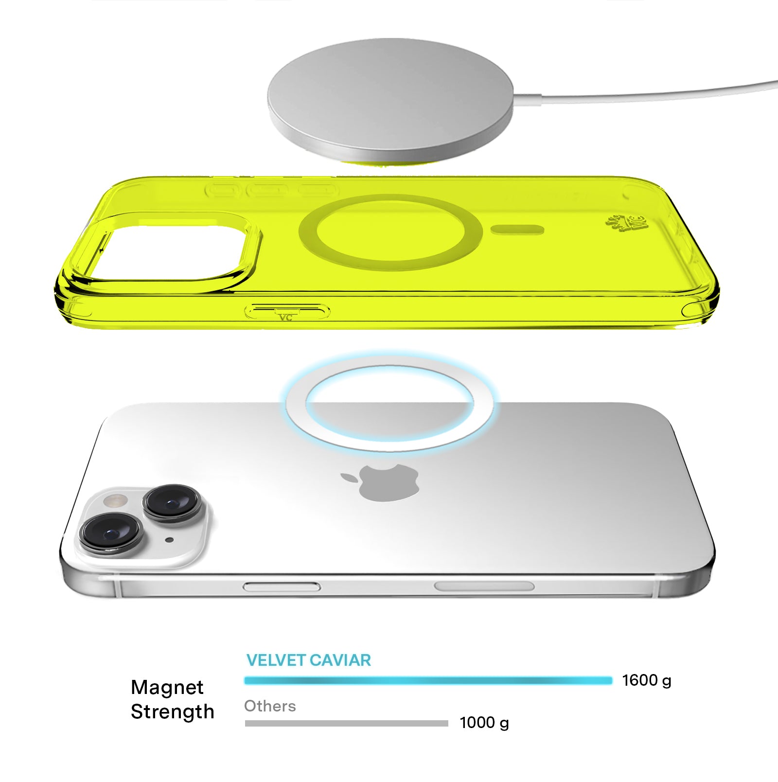 Neon Yellow Clear iPhone Case - Shockproof & Slim Protective Cover for iPhone [Model] - Perfect for Outdoor Activities, Sports & Daily Use