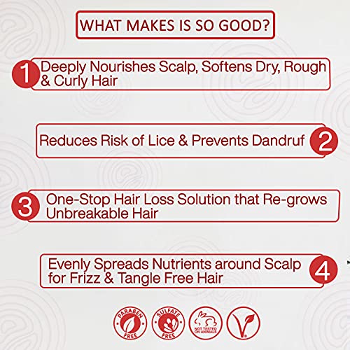 NutriGlow NATURAL'S Red Onion Seed Hair Oil for Hair Growth & Fall Control - Anti-Dandruff Treatment for Stronger, Healthier Hair - 100ml Bottle - Perfect for Daily Scalp Massage & Overnight Hair Care