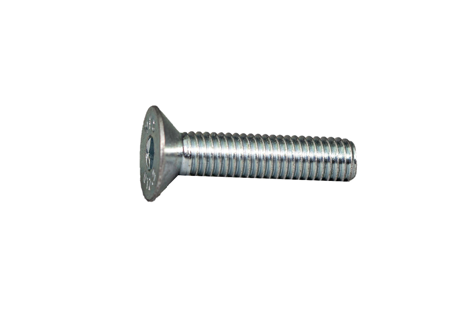 M8-1.25 x 50mm Zinc Flat Head Cap Screw (FHCS) - 04 FH850Z - Perfect for Automotive, Machinery & DIY Projects