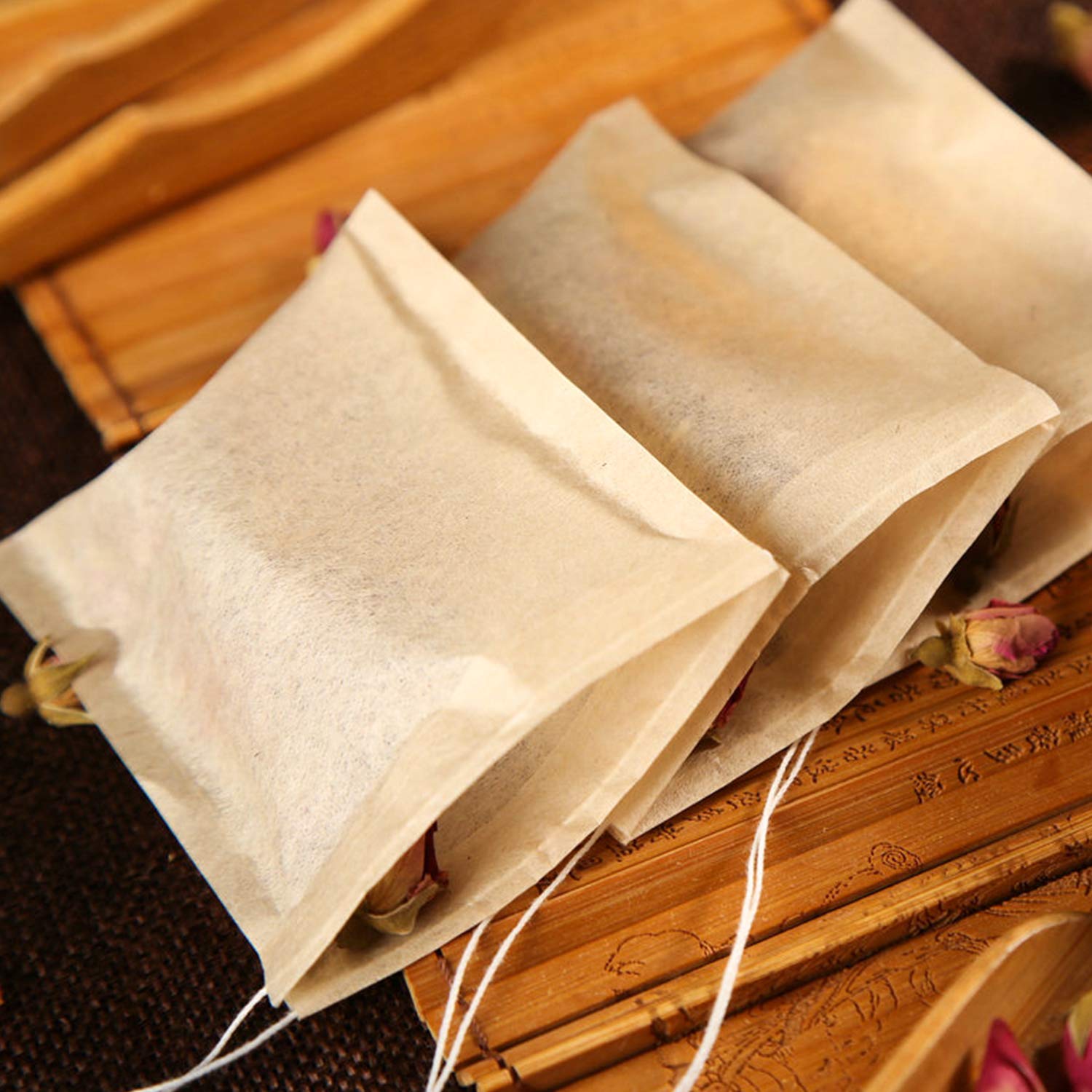 NEPAK 600 Pcs Disposable Tea Bags with Drawstring - Empty Tea Filter Bags for Loose Leaf Tea (2.36 x 3.15 Inch) - Perfect for Home Brewing, Iced Tea & DIY Herbal Blends