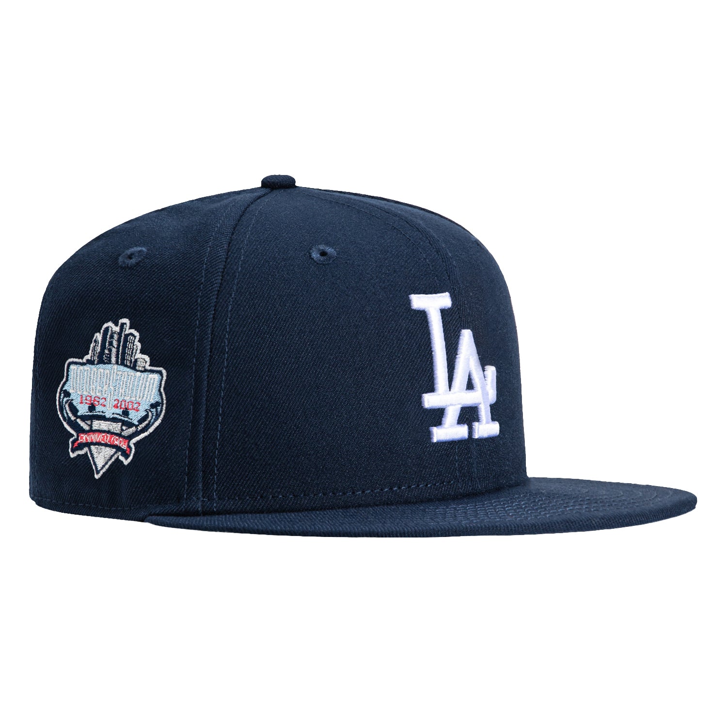 New Era 59Fifty Los Angeles Dodgers 40th Anniversary Snapback Hat with Stadium Patch - Navy Blue Baseball Cap for Men & Women - Perfect for Games, Fan Gear & Streetwear Fashion