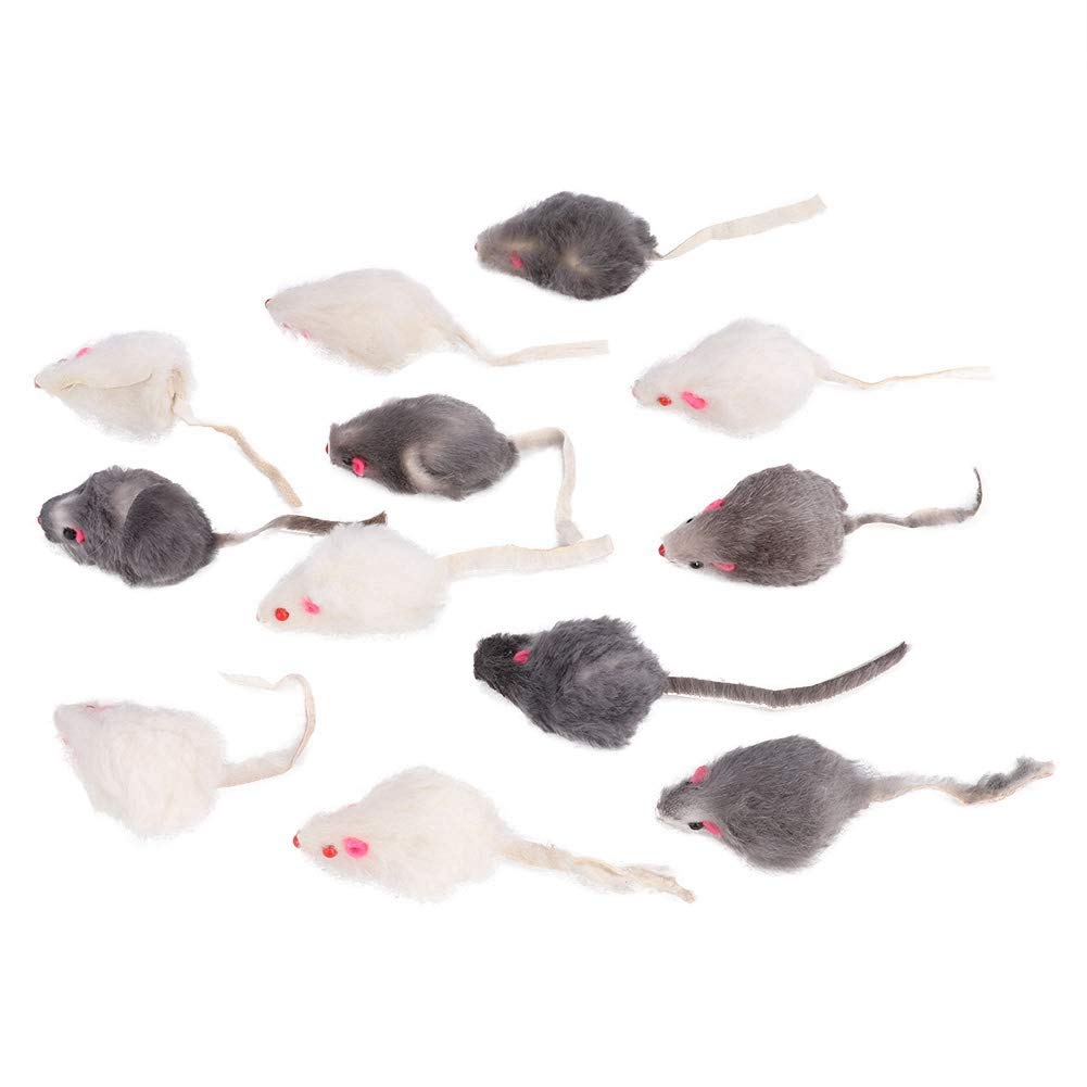 BTER Small Plush Mouse Cat Toy with Sound - Realistic Fake Mouse for Kittens & Adult Cats - Interactive Play Toy for Indoor Cats - Perfect Gift for Cat Lovers (Great for Playtime, Training & Bonding with Your Feline Friend)