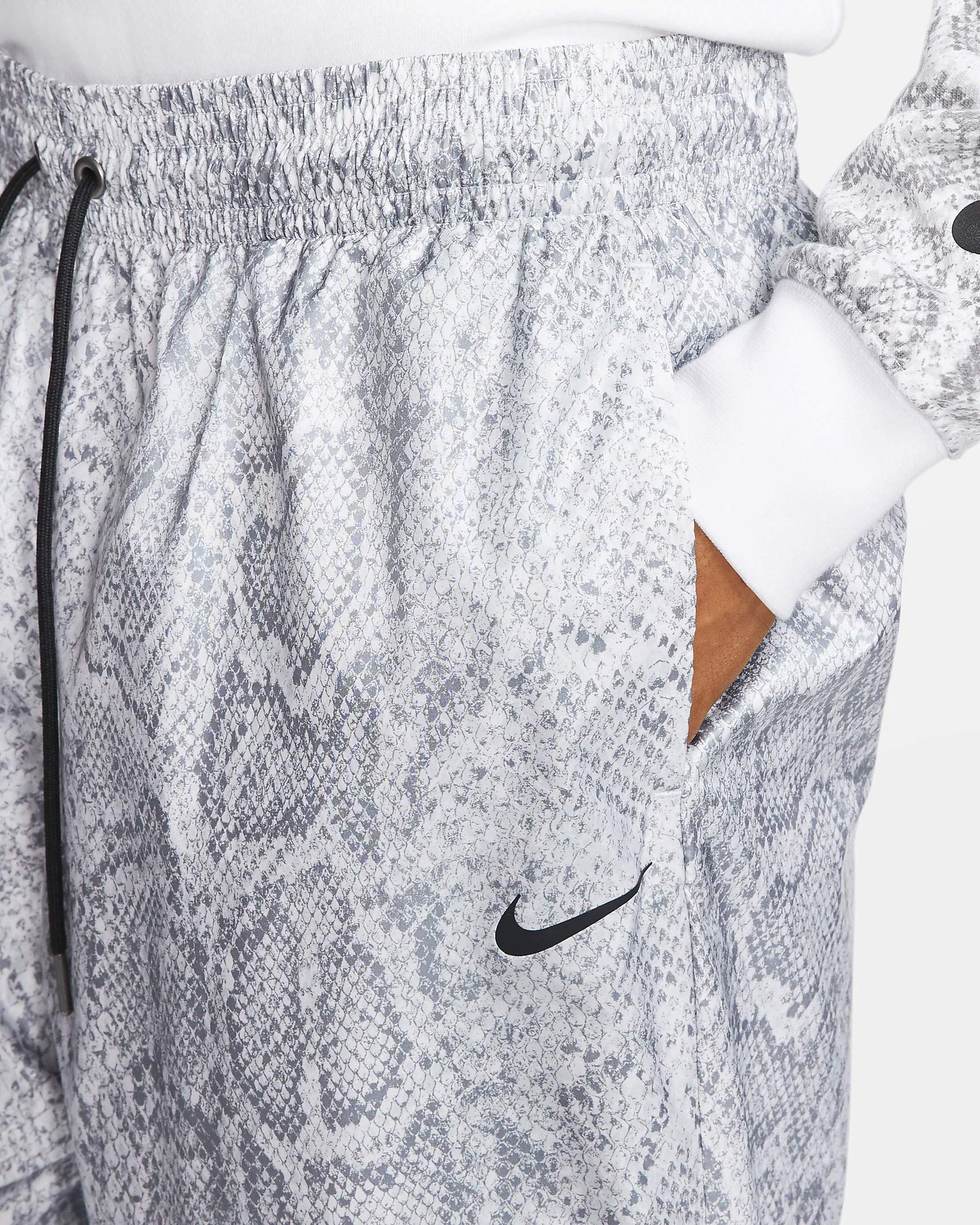 Nike Sportswear Women's Woven Athletic Pants - Breathable Comfort Fit - Size Small (White) - Perfect for Yoga, Running & Casual Wear