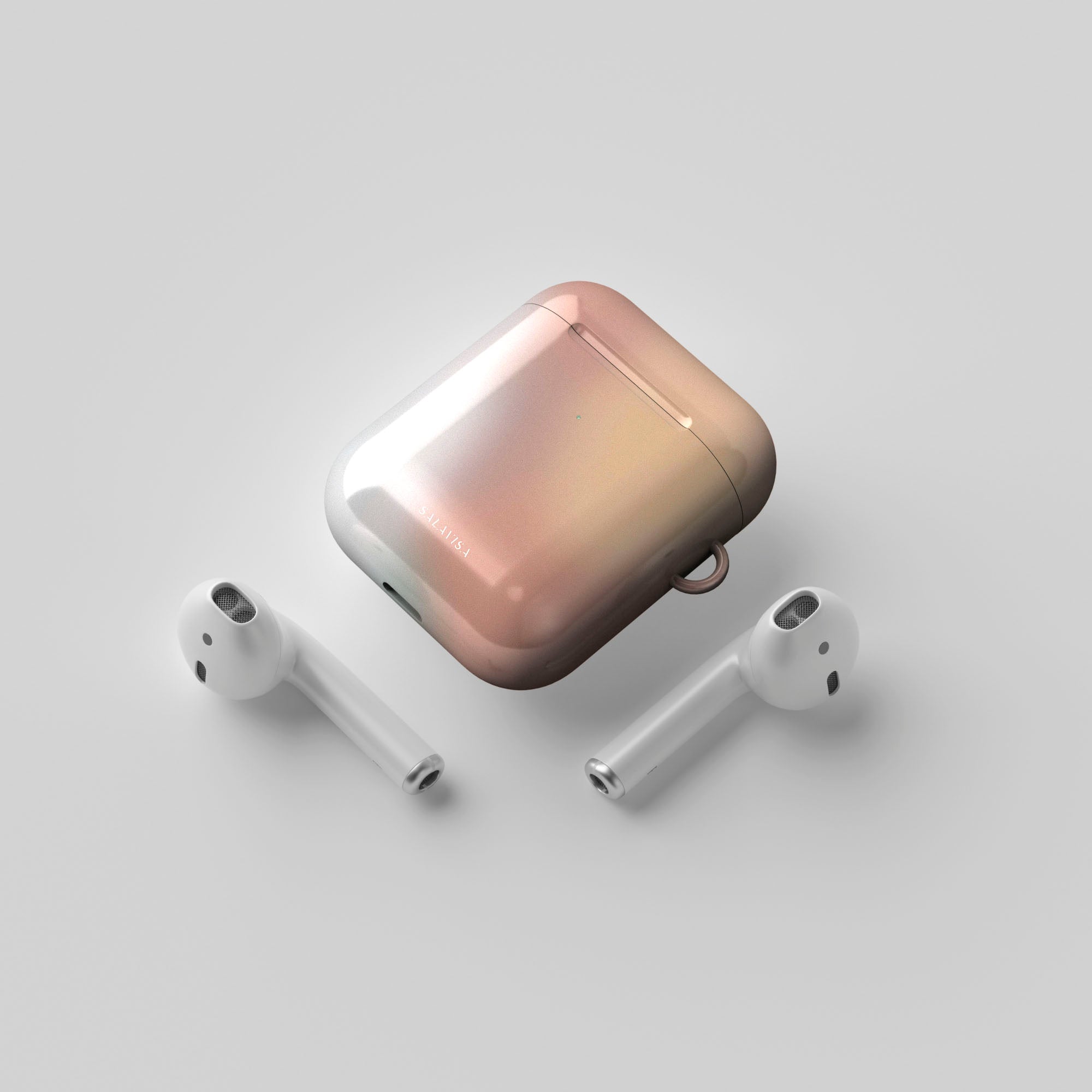 Sunlit Haze AirPods Case - Protective Cover for Apple AirPods 1/2/3 & Pro - Soft Silicone Shockproof Case with Keychain - Perfect for Running, Travel & Daily Use