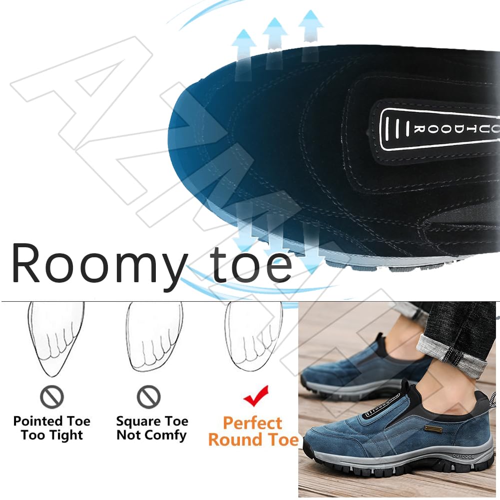 AZMAHT Men's Lightweight Hiking Shoes - Breathable Trekking Shoes for Outdoor Adventures, Mountain Climbing & Travel - Perfect for Camping, Backpacking & Trail Running