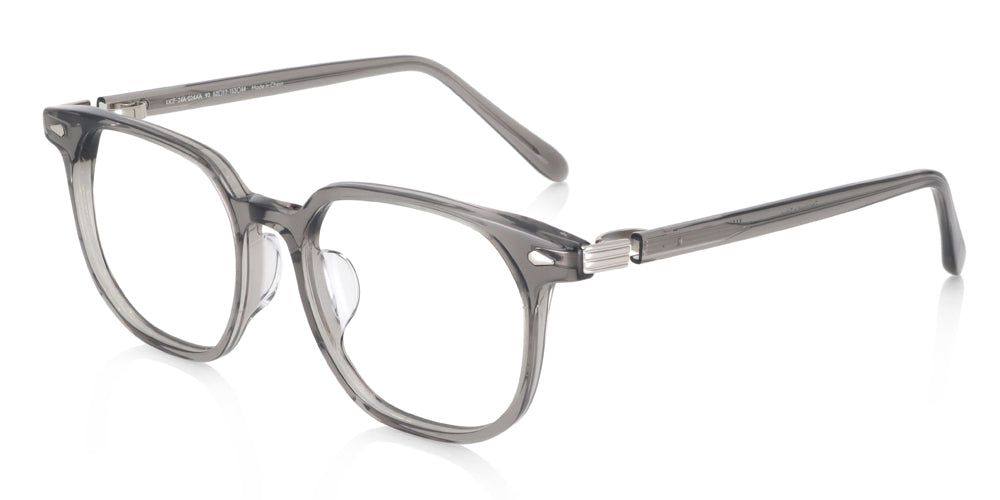 Lightweight Classic Acetate 024 Eyeglasses Frames - Trendy & Comfortable for Men & Women - Perfect for Reading, Working & Daily Wear