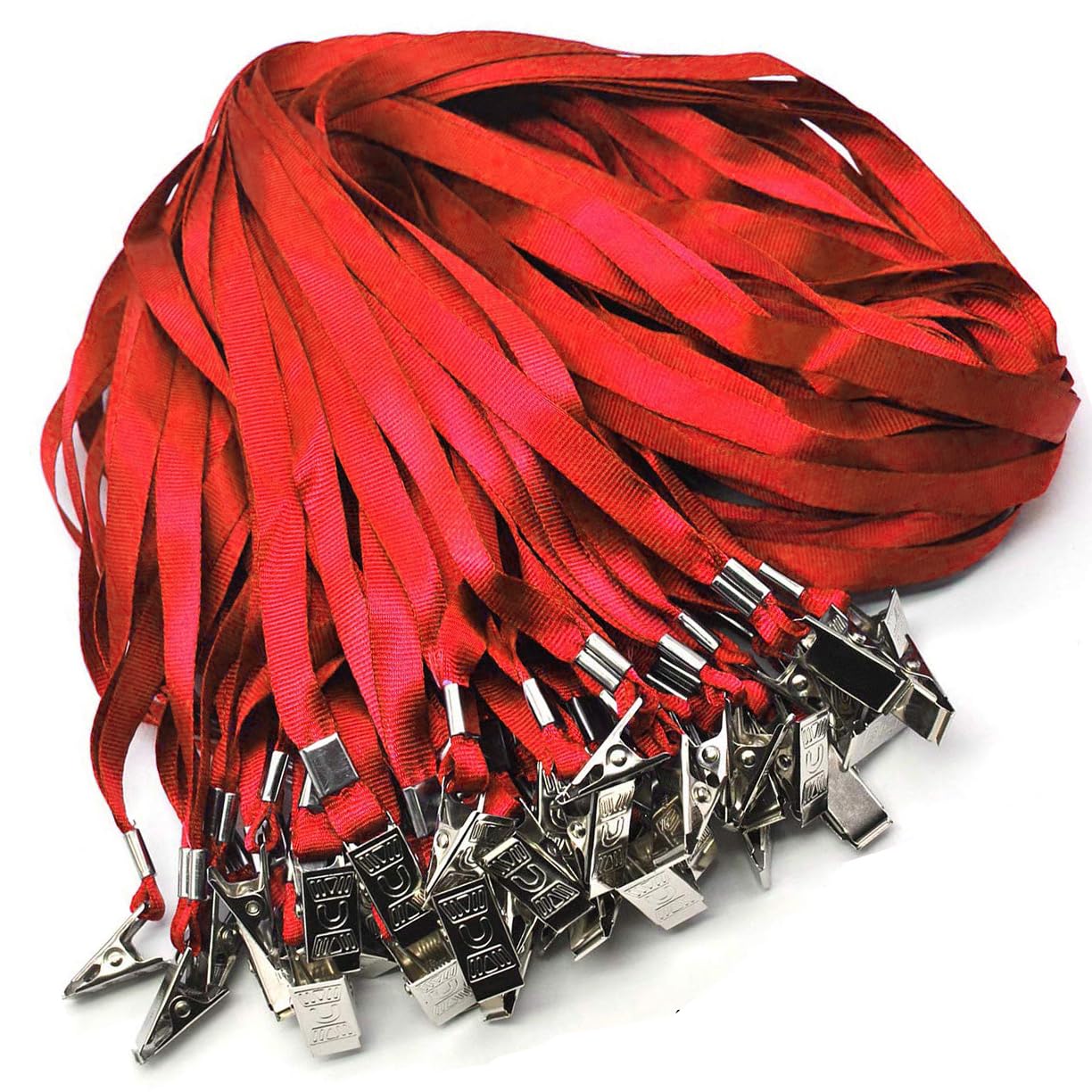 4x3 Inch Waterproof ID Badge Holder with Lanyard - 50 Pack for Conferences & Events