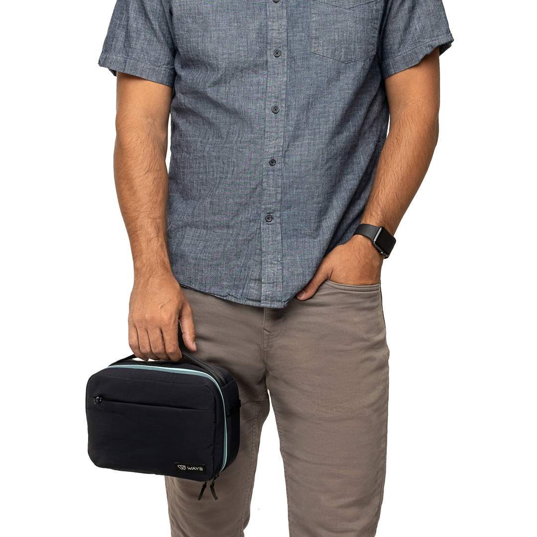 WAYB Ready to Roam Mini Cooler - Portable Insulated Lunch Box for Kids & Adults, Leakproof Picnic Cooler Bag for Beach, Camping & Road Trips (Onyx Black)