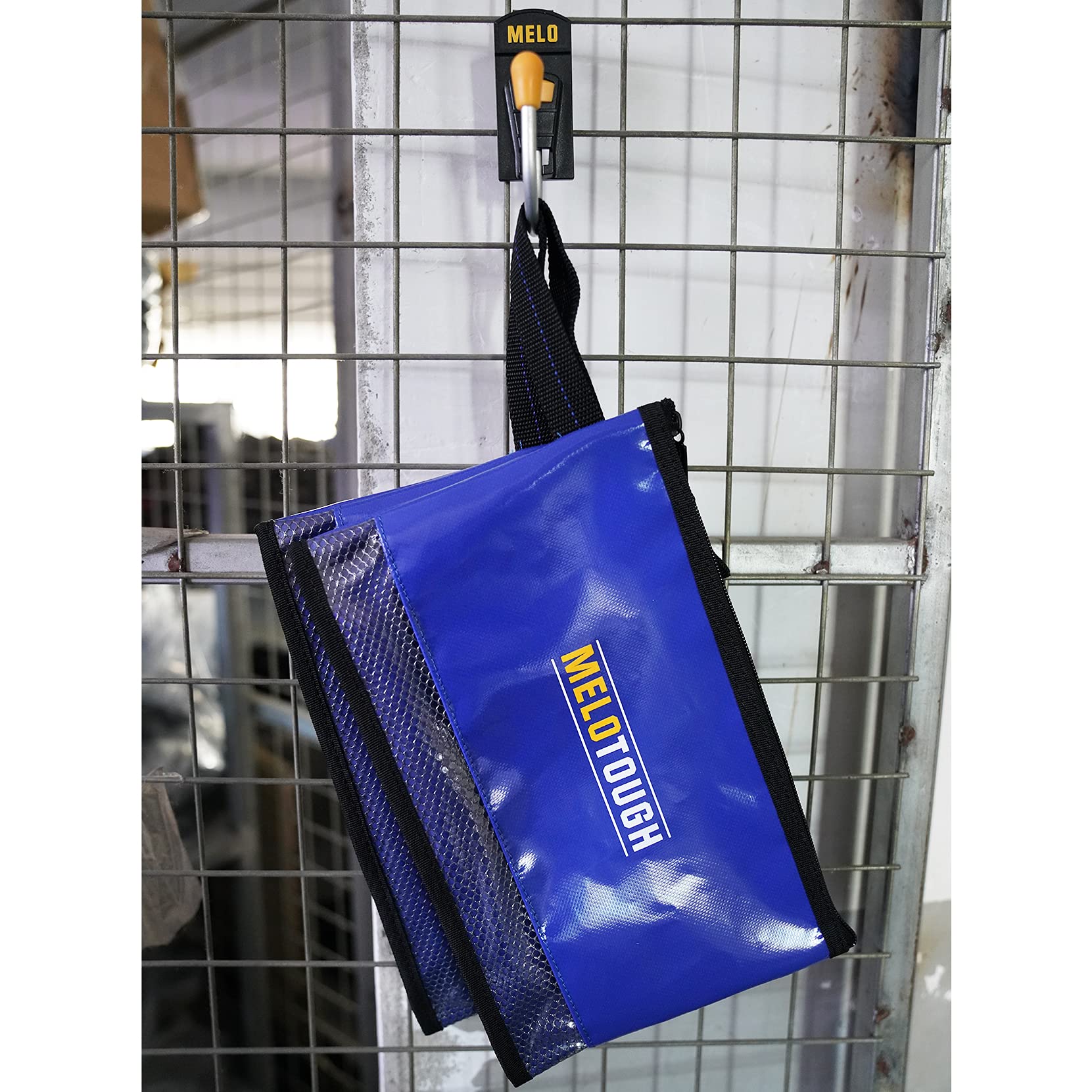 MELOTOUGH 12 Inch Heavy Duty Zipper Tool Pouch 2 Pack - Multipurpose Tool Storage Bag for Small Tools, Accessories & DIY Supplies | Durable Organizer for Electricians, Plumbers & Handymen (Blue) - Perfect for Workshops, Garages & Job Sites