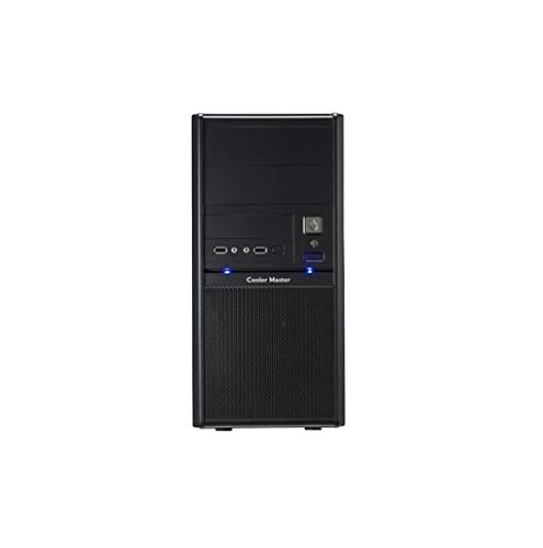Cooler Master RC342KKR400U3 Elite RC-342 Mid Tower ATX Computer Case - High Airflow, USB 3.0, Black - Perfect for Gaming PC Builds & Home Office Workstations